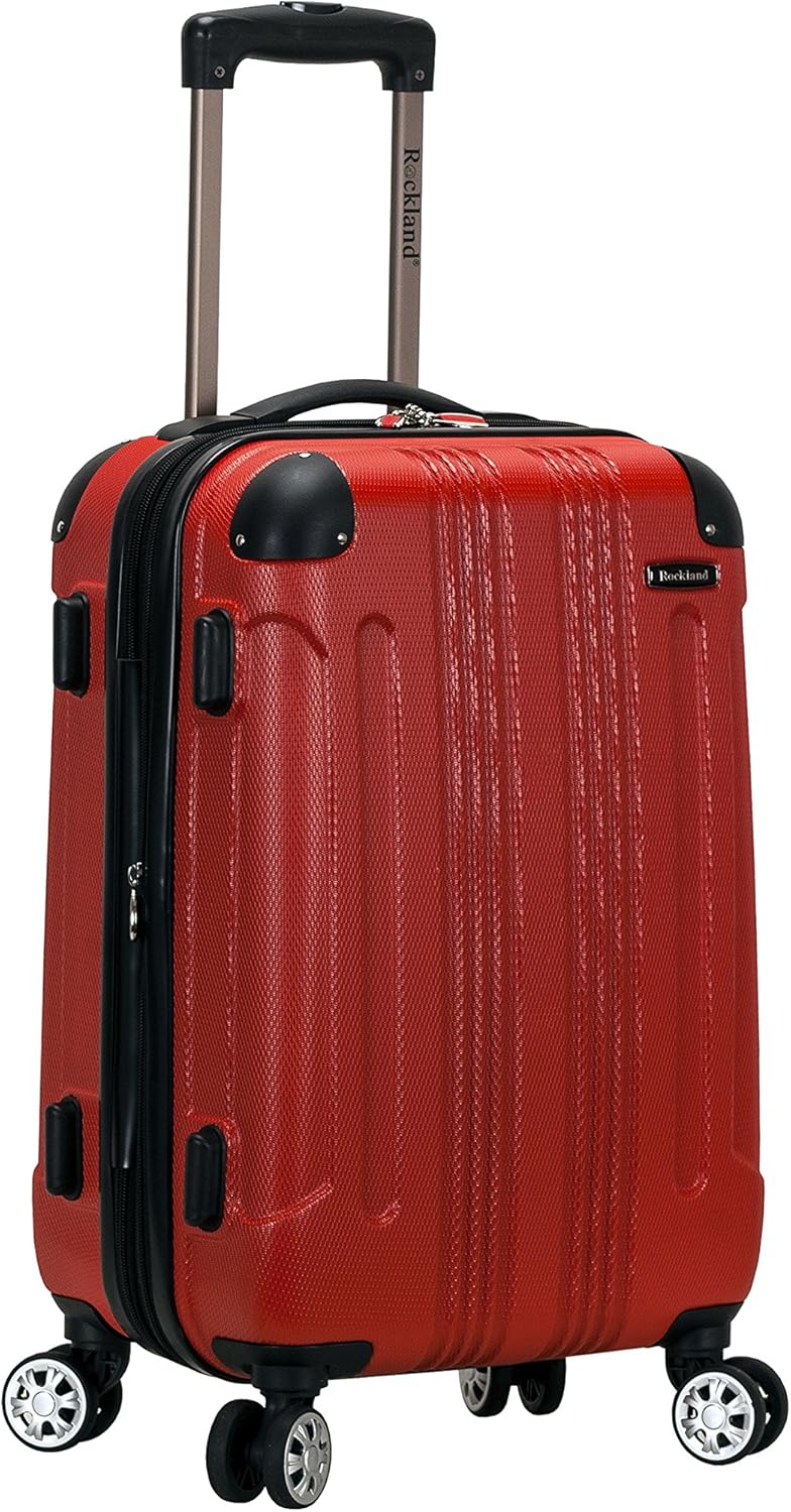Rockland London Hardside Spinner Wheel Luggage, Charcoal, Carry-On 20-Inch - Image 16