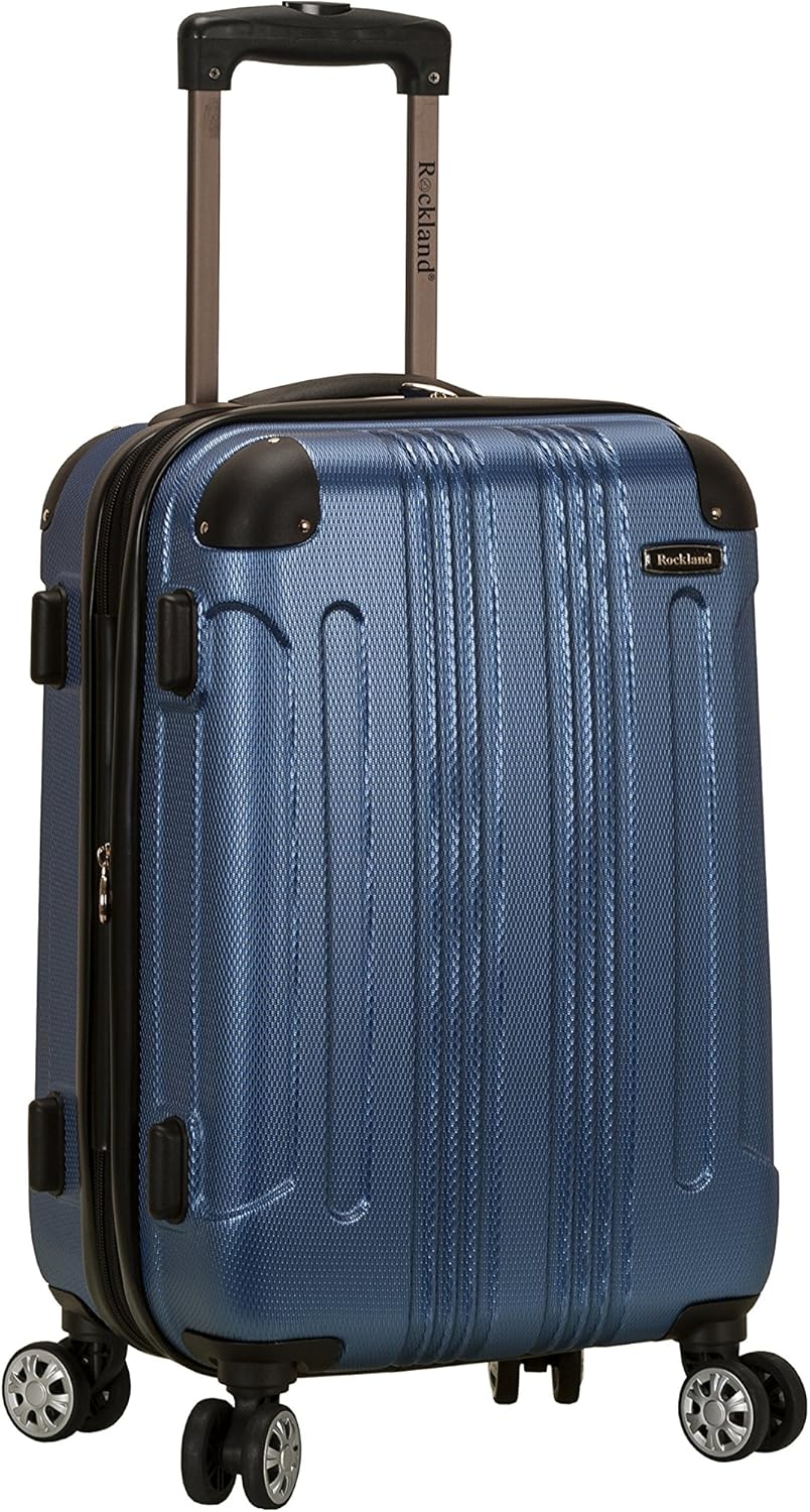 Rockland London Hardside Spinner Wheel Luggage, Charcoal, Carry-On 20-Inch - Image 11