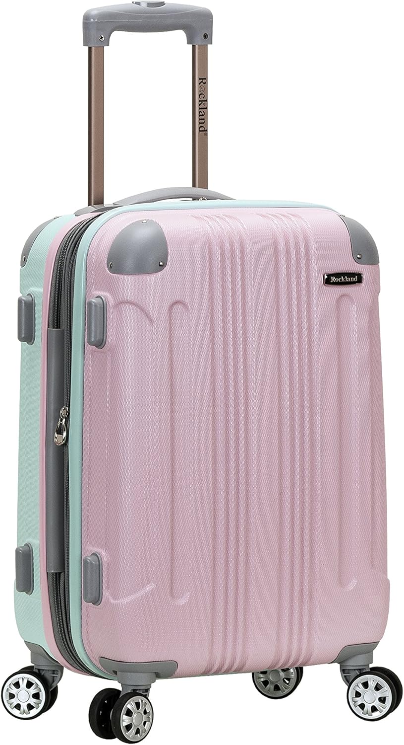 Rockland London Hardside Spinner Wheel Luggage, Charcoal, Carry-On 20-Inch - Image 12