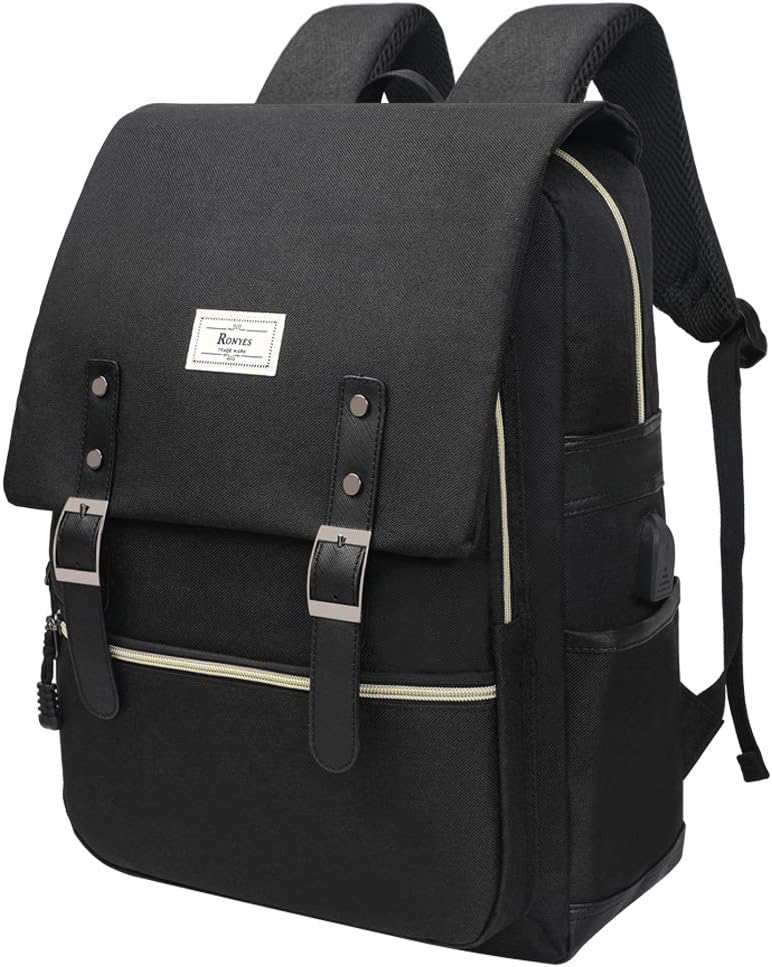 Ronyes Laptop Backpack for Men and Women College Bag Bookbag with USB Charging Port Casual Rucksack School Backpack Daypacks Fits up to 15.6\u2019\u2019 Laptop - Image 11