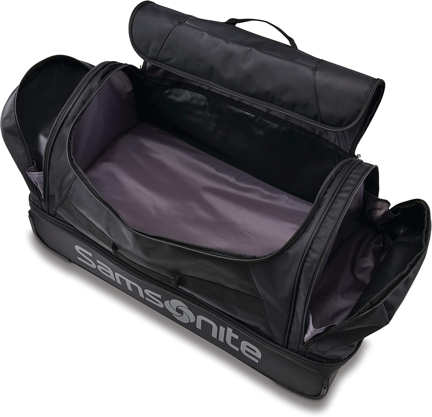 Samsonite Andante 2 Wheeled Rolling Duffel Bag, All Black, 28-Inch - Image 2