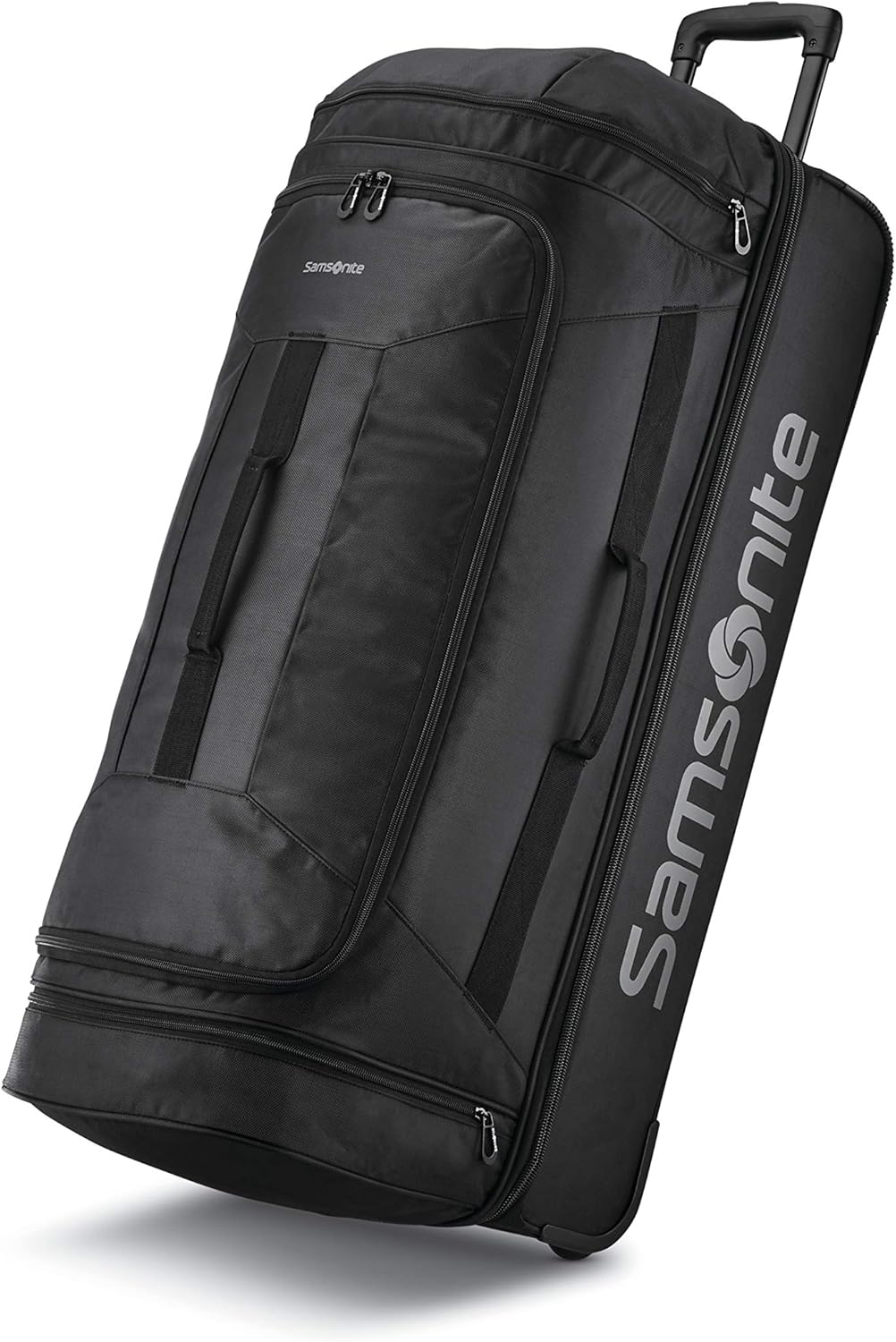 Samsonite Andante 2 Wheeled Rolling Duffel Bag, All Black, 28-Inch - Image 13