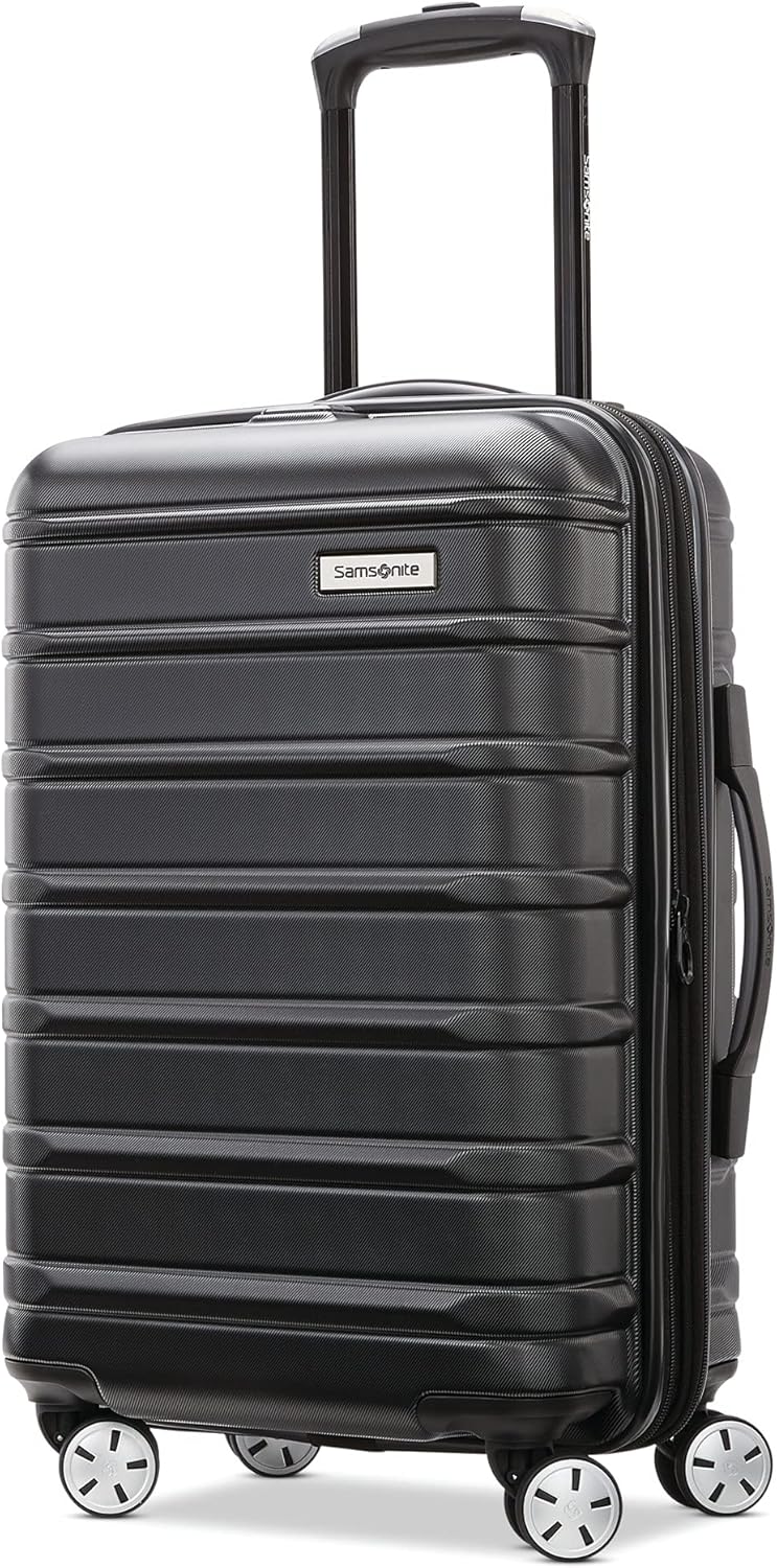 Samsonite Omni 2 Hardside Expandable Luggage with Spinner Wheels, Carry-On 20-Inch, Midnight Black