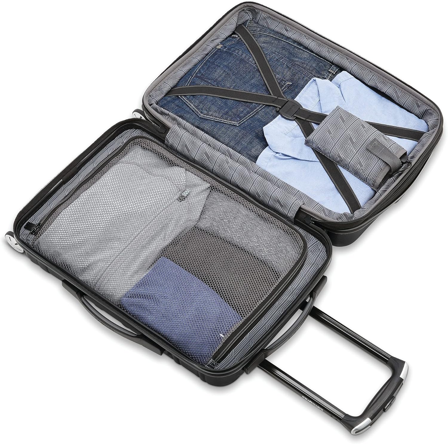 Samsonite Omni 2 Hardside Expandable Luggage with Spinner Wheels, Carry-On 20-Inch, Midnight Black - Image 8