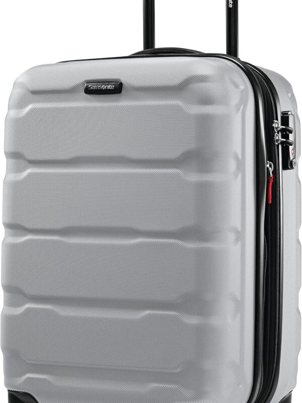 Samsonite Omni PC Hardside Expandable Luggage with Spinner Wheels, Carry-On 20-Inch, Silver