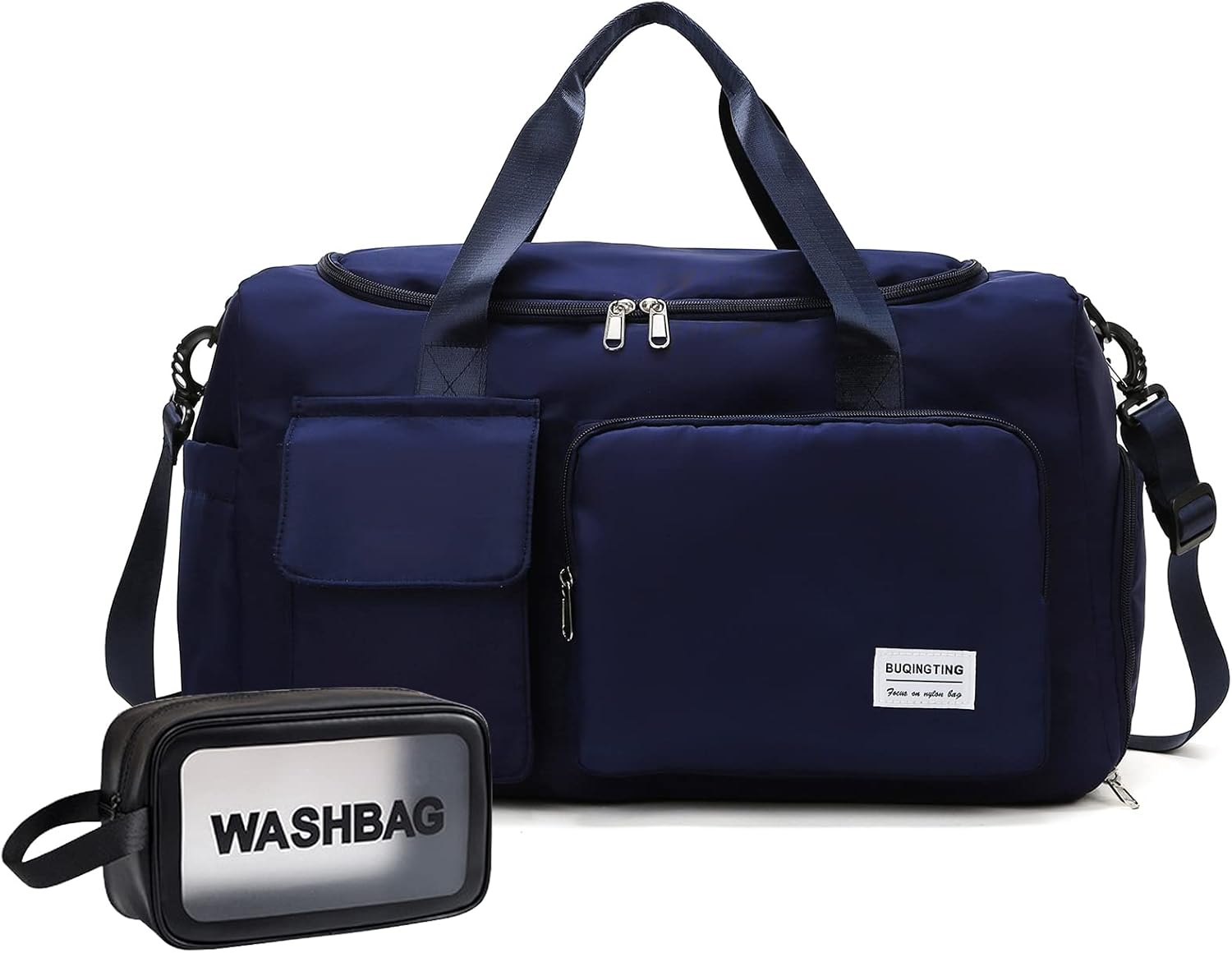 Small Gym Bag for Women, Waterproof Duffle Bag Carry On Weekender Bag with Shoe Compartment & Wet Pocket, Tote Bag for Travel, Workout, Sport - Image 35