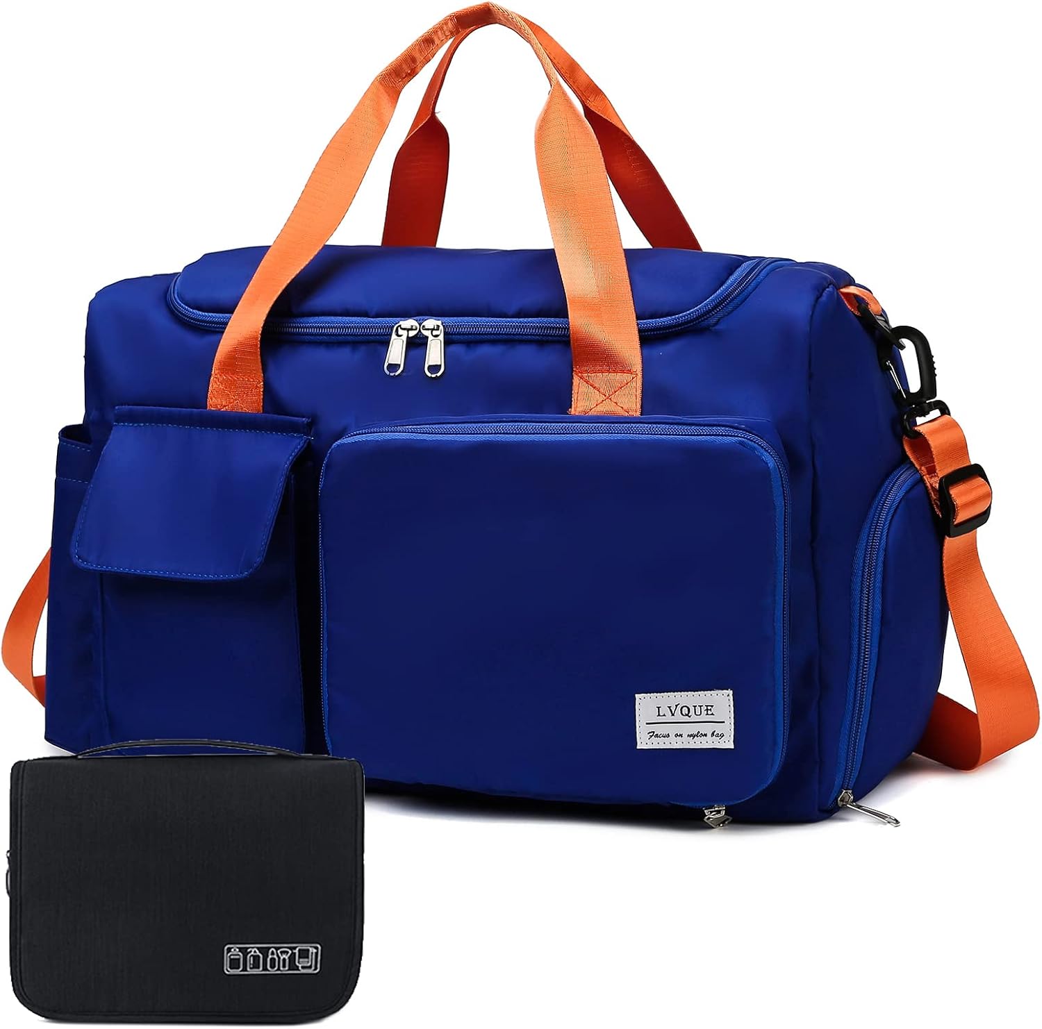 Small Gym Bag for Women, Waterproof Duffle Bag Carry On Weekender Bag with Shoe Compartment & Wet Pocket, Tote Bag for Travel, Workout, Sport - Image 20
