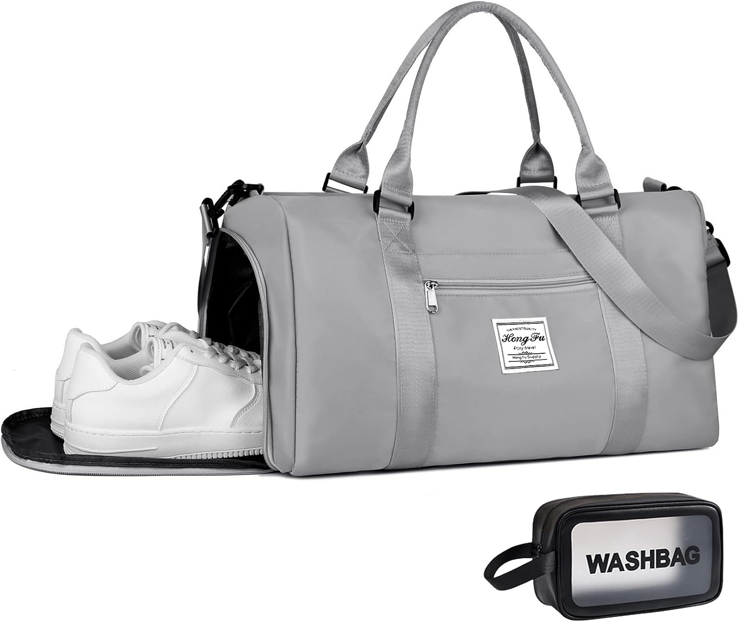 Small Gym Bag for Women, Waterproof Duffle Bag Carry On Weekender Bag with Shoe Compartment & Wet Pocket, Tote Bag for Travel, Workout, Sport - Image 37