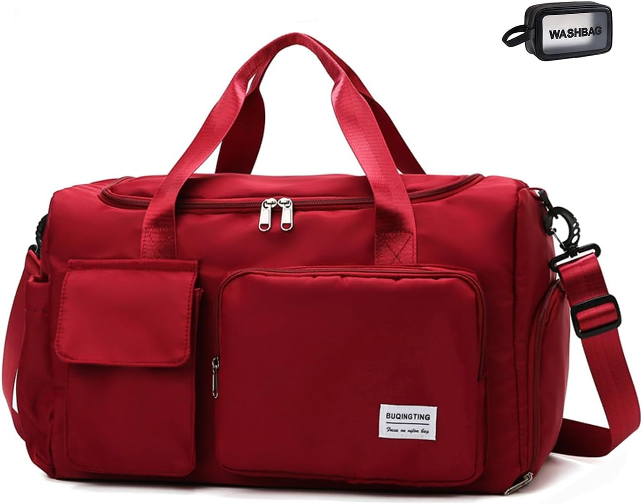 Small Gym Bag for Women, Waterproof Duffle Bag Carry On Weekender Bag with Shoe Compartment & Wet Pocket, Tote Bag for Travel, Workout, Sport - Image 38