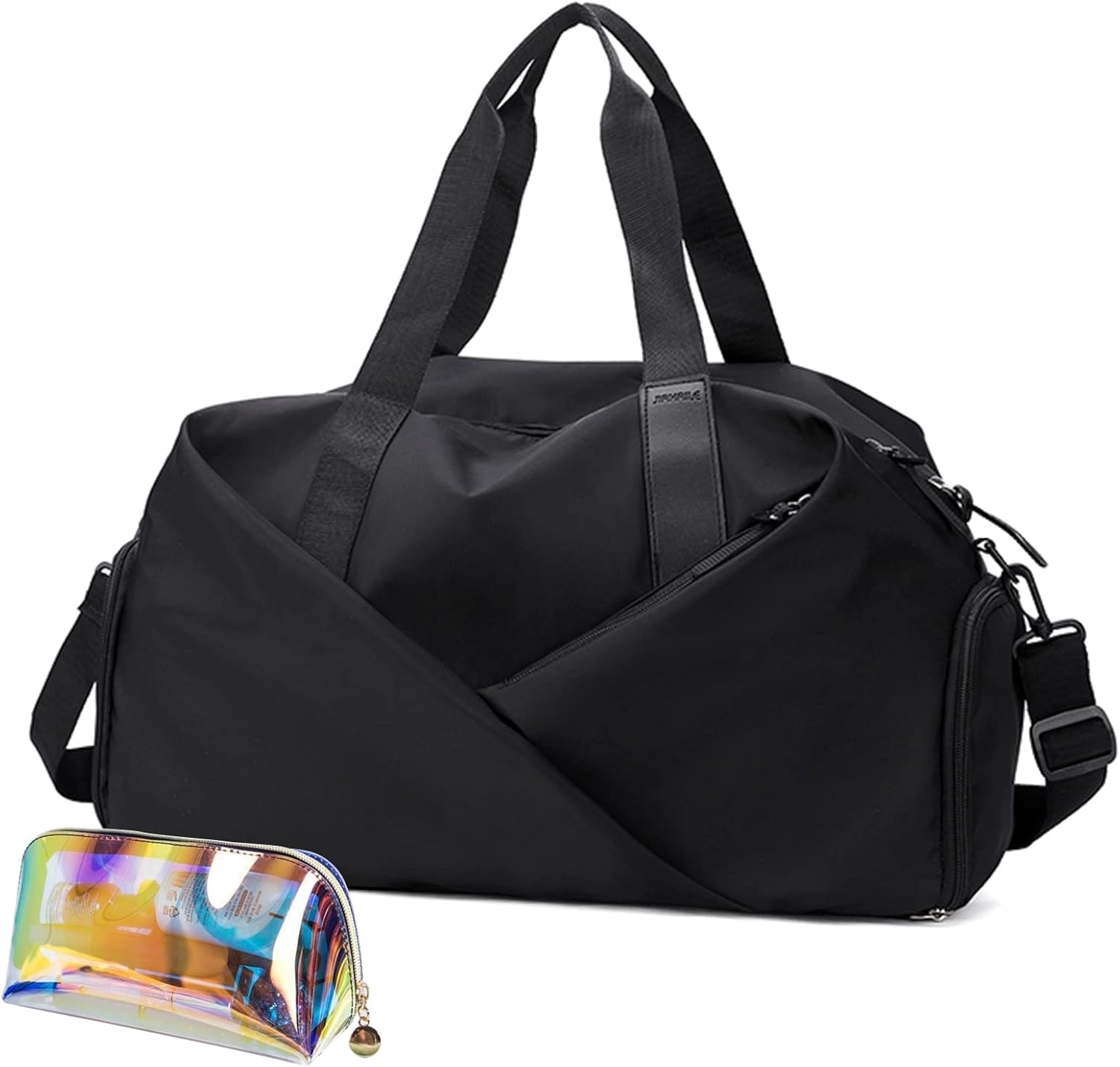 Small Gym Bag for Women, Waterproof Duffle Bag Carry On Weekender Bag with Shoe Compartment & Wet Pocket, Tote Bag for Travel, Workout, Sport - Image 32