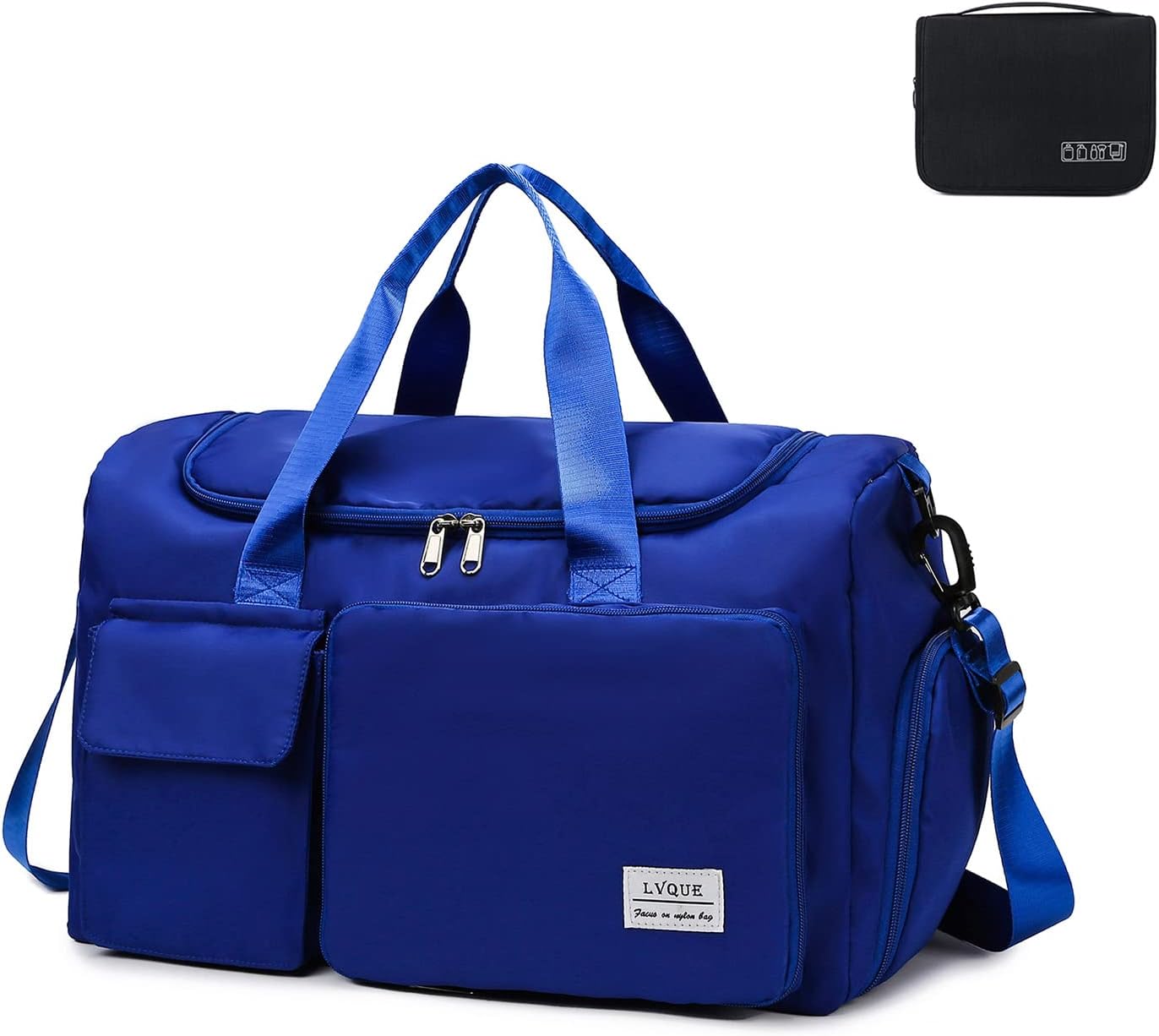 Small Gym Bag for Women, Waterproof Duffle Bag Carry On Weekender Bag with Shoe Compartment & Wet Pocket, Tote Bag for Travel, Workout, Sport - Image 33