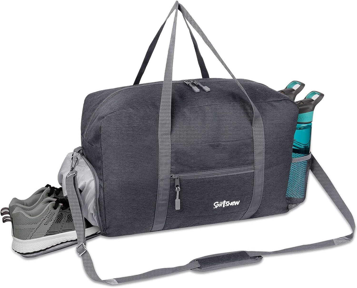 Sports Gym Bag with Wet Pocket & Shoes Compartment, Travel Duffel Bag for Men and Women Lightweight - Image 10