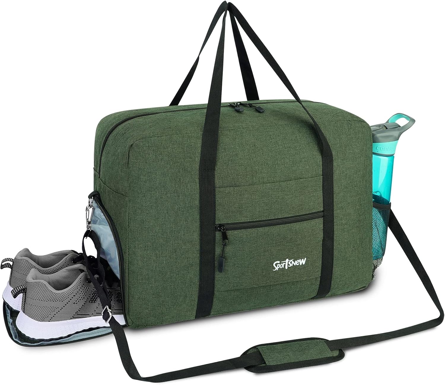 Sports Gym Bag with Wet Pocket & Shoes Compartment, Travel Duffel Bag for Men and Women Lightweight - Image 9