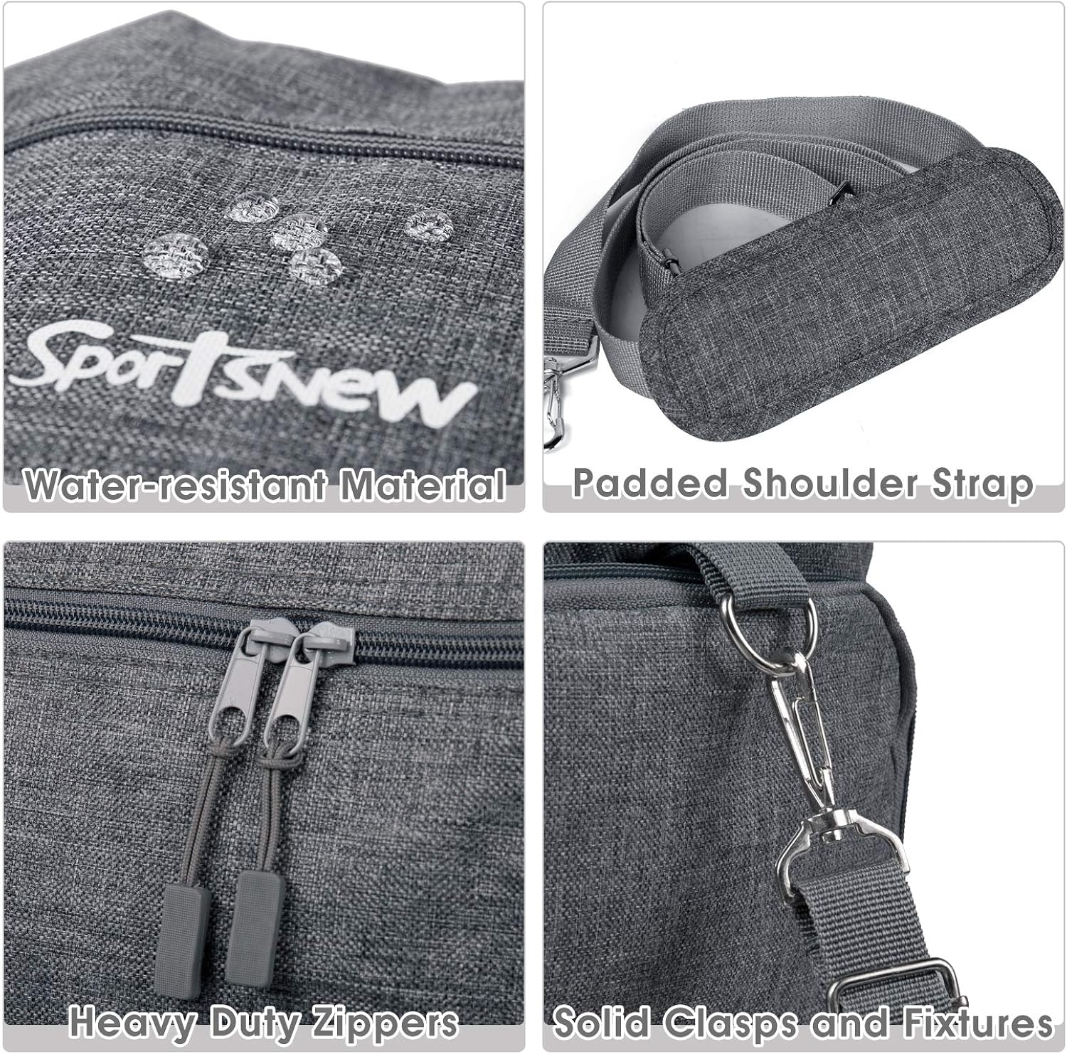 Sports Gym Bag with Wet Pocket & Shoes Compartment, Travel Duffel Bag for Men and Women Lightweight - Image 4