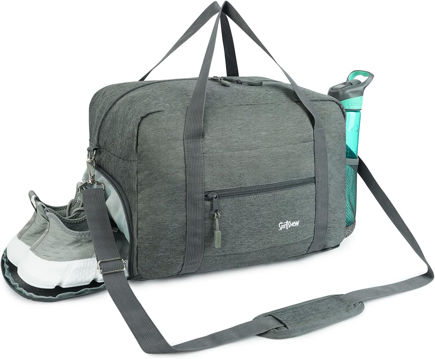 Sports Gym Bag with Wet Pocket & Shoes Compartment, Travel Duffel Bag for Men and Women Lightweight - Image 8