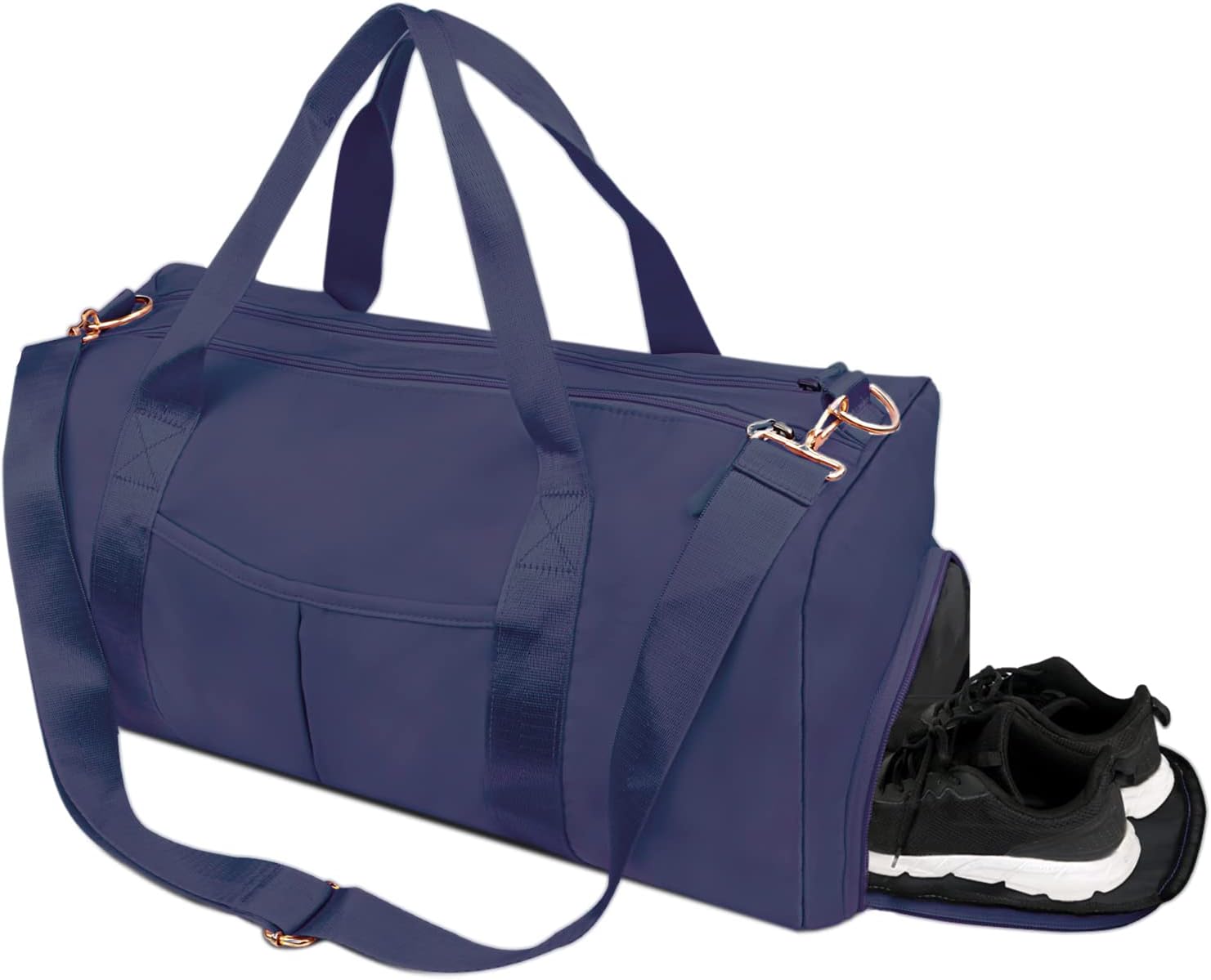 TINNIVI Sports Gym Bag Travel Duffel Bag Waterproof Weekender Overnight Tote Carry On Bag with Wet Pocket & Shoes Compartment for Men Women Lightweight Adjustable Strap (Black) - Image 17