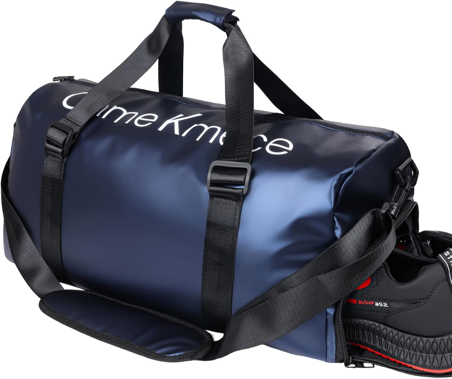 TINNIVI Sports Gym Bag Travel Duffel Bag Waterproof Weekender Overnight Tote Carry On Bag with Wet Pocket & Shoes Compartment for Men Women Lightweight Adjustable Strap (Black) - Image 14