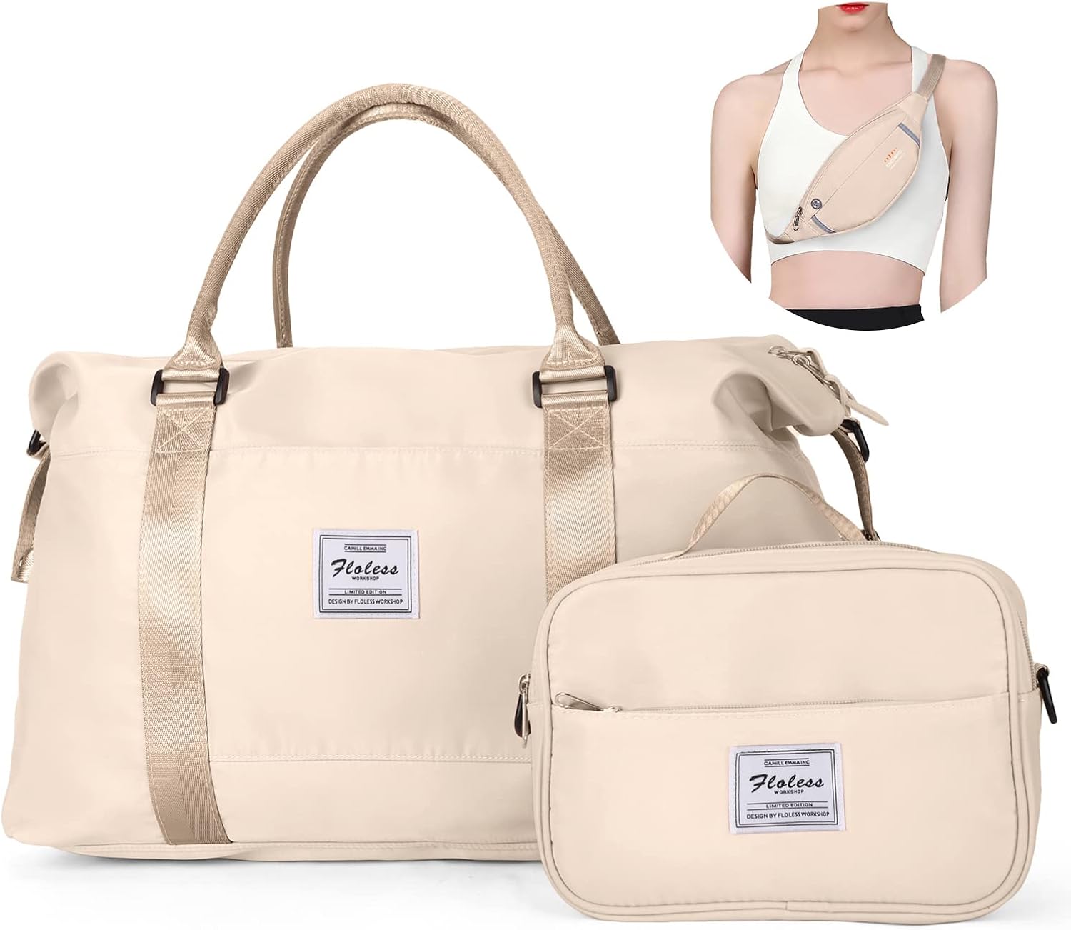 Travel Duffel Bag, Sports Tote Gym Bag, Shoulder Weekender Overnight Bag for Women - Image 32