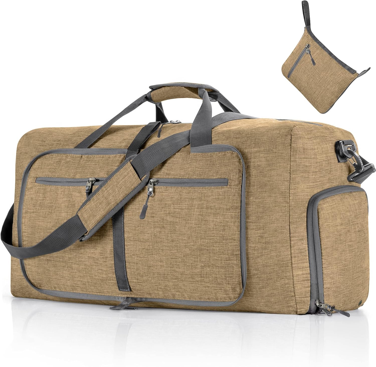 Travel Duffle Bag for Men, 65L Foldable Travel Duffel Bag with Shoes Compartment Overnight Bag for Men Women Waterproof & Tear Resistant 65L|85L|115L - Image 10