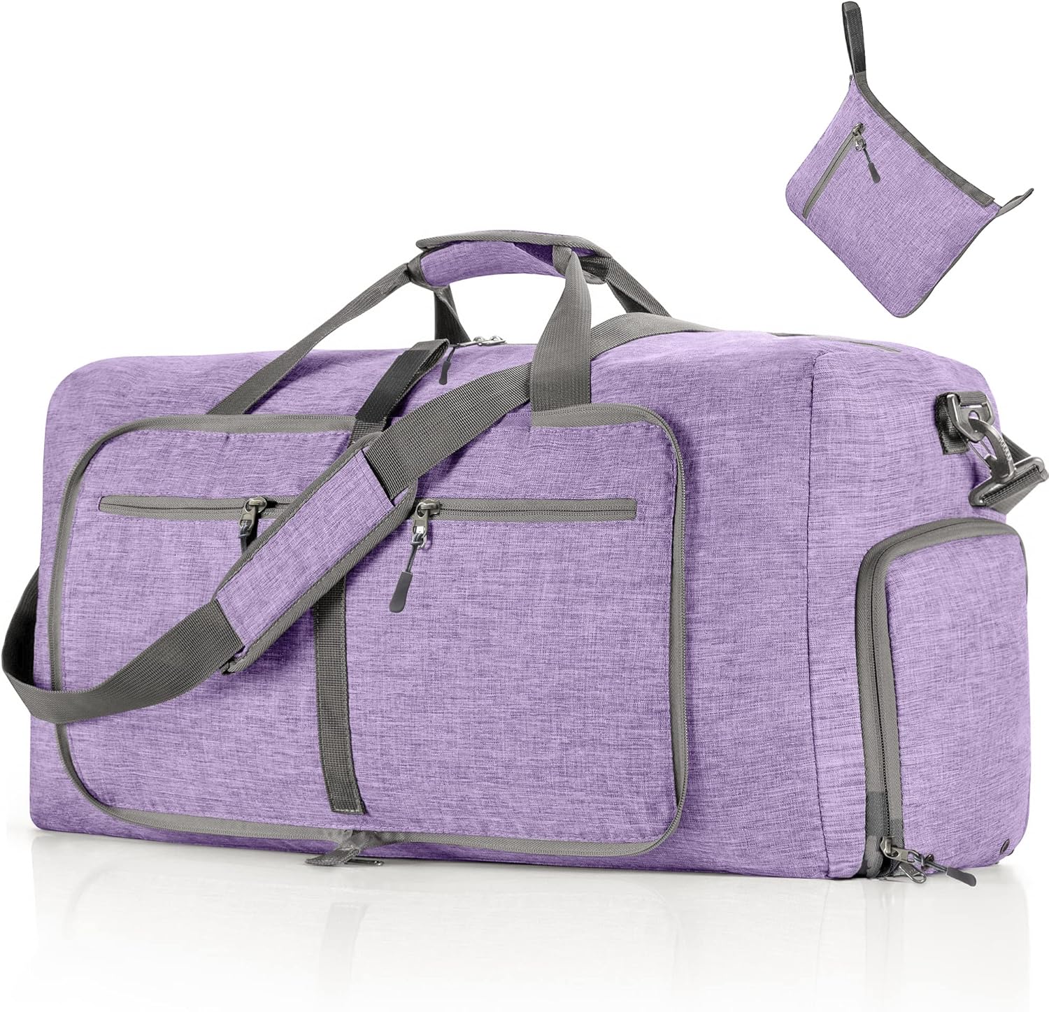 Travel Duffle Bag for Men, 65L Foldable Travel Duffel Bag with Shoes Compartment Overnight Bag for Men Women Waterproof & Tear Resistant 65L|85L|115L - Image 12