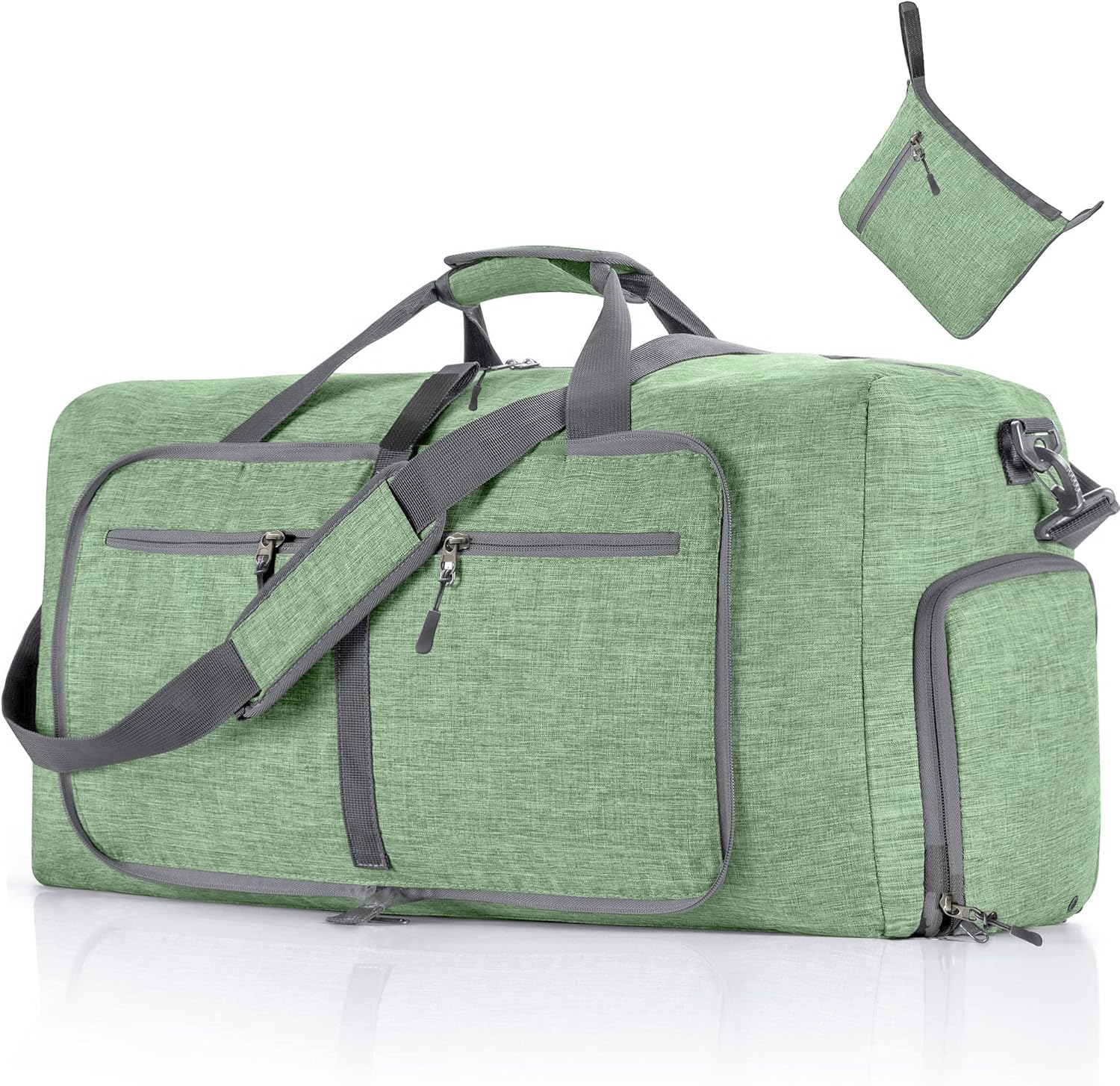 Travel Duffle Bag for Men, 65L Foldable Travel Duffel Bag with Shoes Compartment Overnight Bag for Men Women Waterproof & Tear Resistant 65L|85L|115L - Image 9