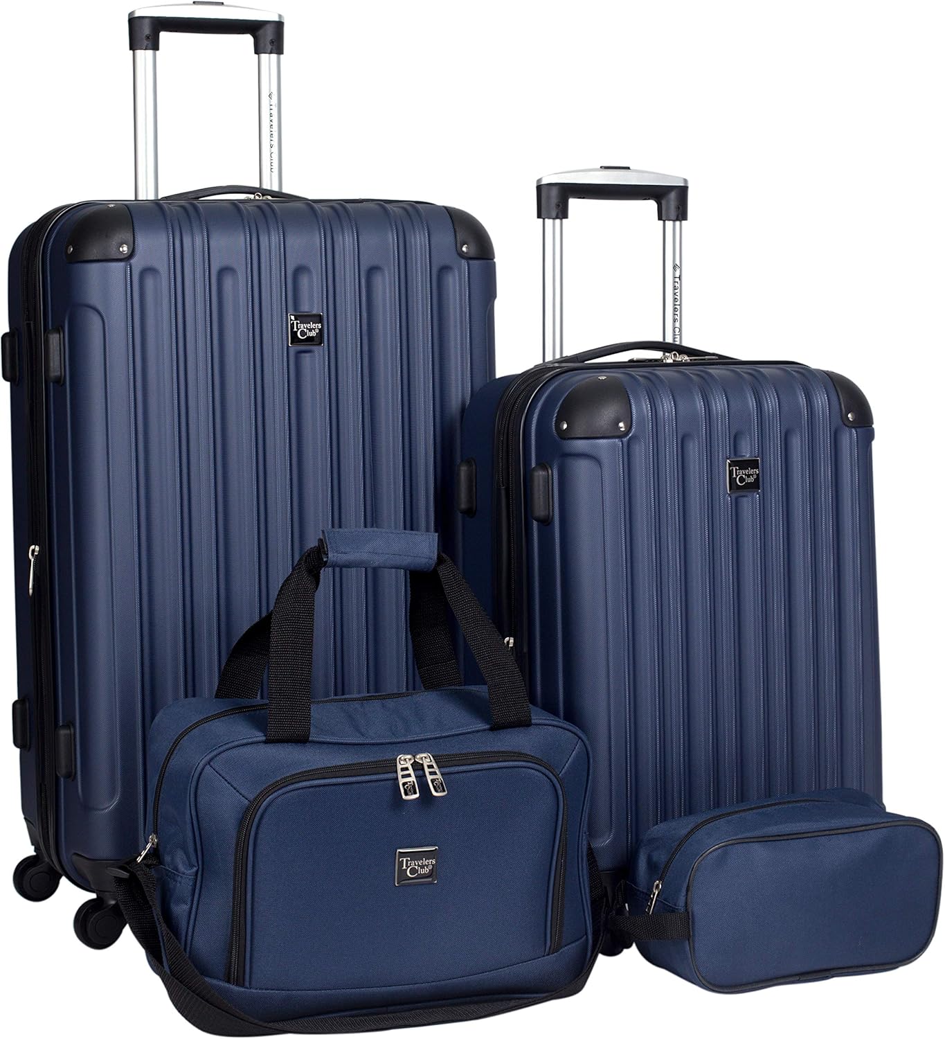 Travelers Club Midtown Hardside 4-Piece Luggage Travel Set, Expandable, Tan - Image 12