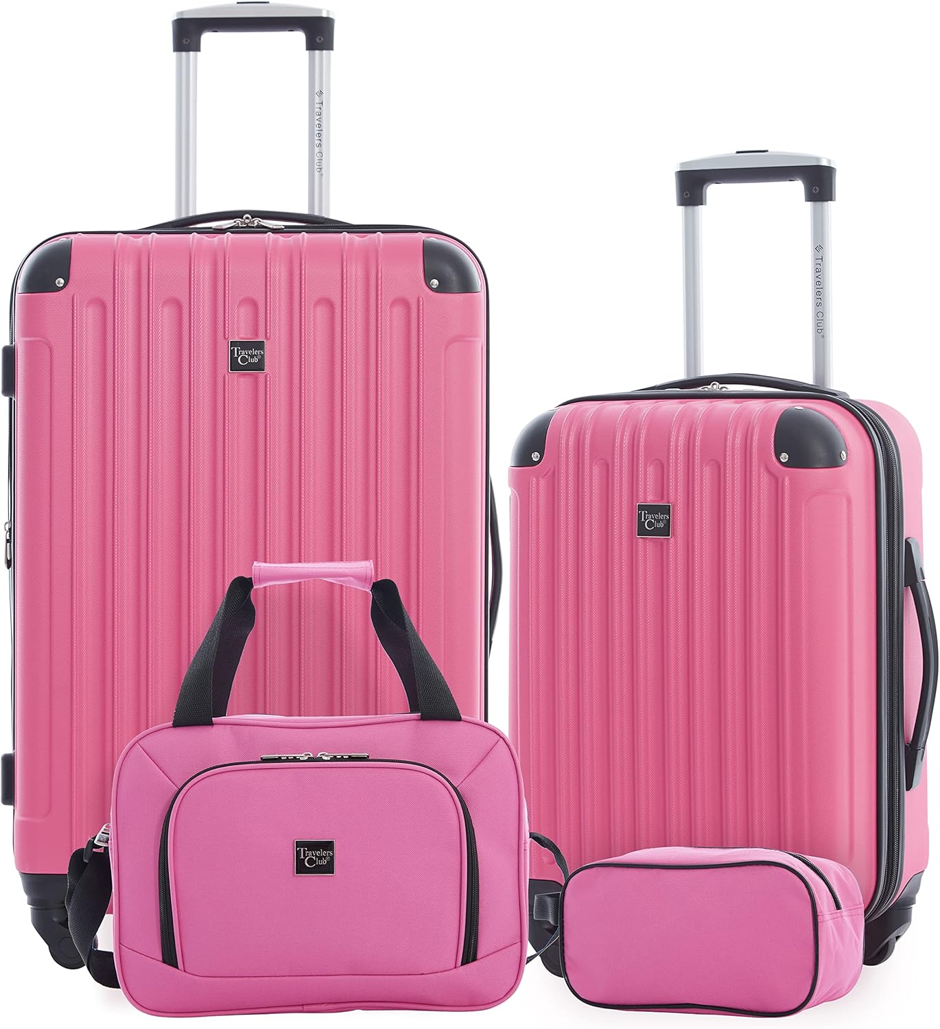 Travelers Club Midtown Hardside 4-Piece Luggage Travel Set, Expandable, Tan - Image 14