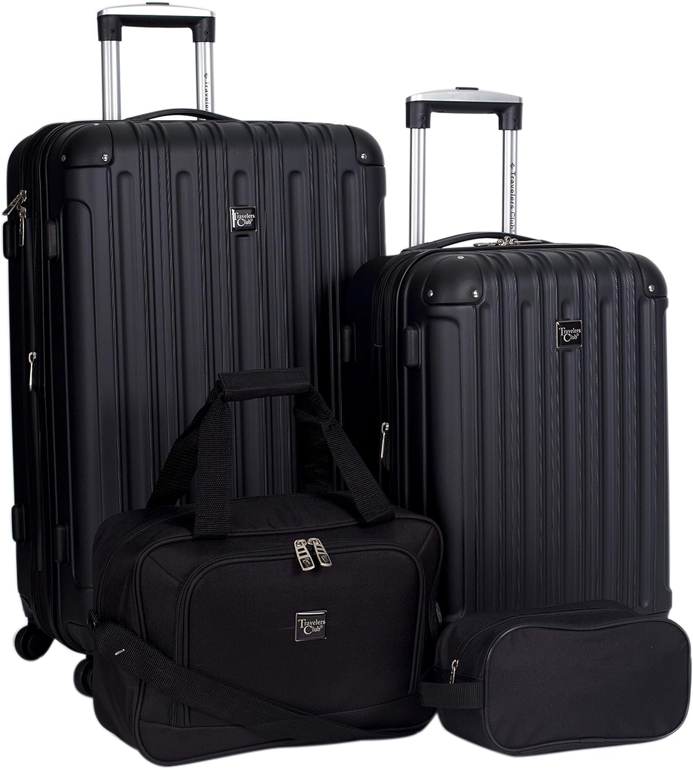 Travelers Club Midtown Hardside 4-Piece Luggage Travel Set, Expandable, Tan - Image 15
