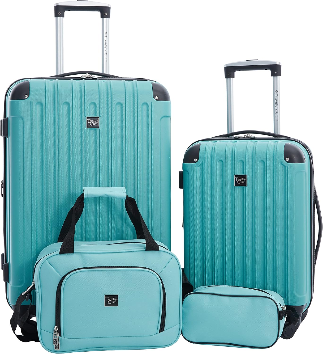 Travelers Club Midtown Hardside 4-Piece Luggage Travel Set, Expandable, Tan - Image 16