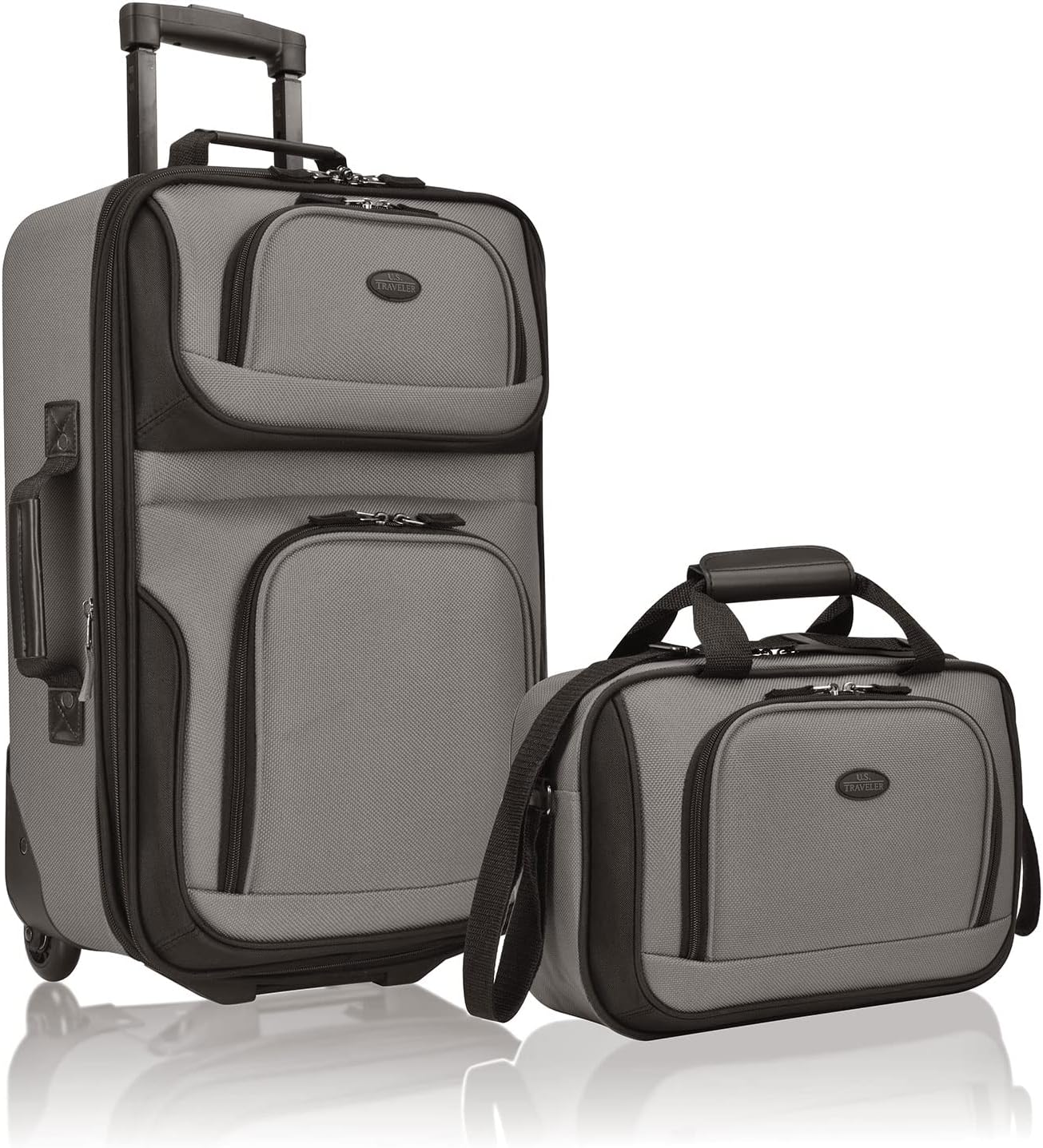 U.S. Traveler Rio Rugged Fabric Luggage, Royal Blue, 2 Wheel - Image 15