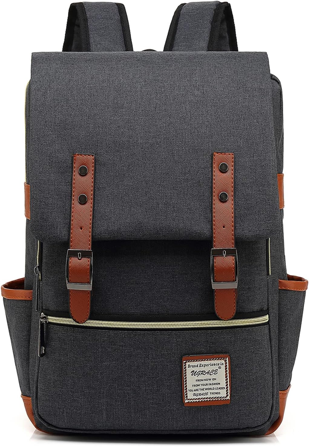 UGRACE Slim Business Laptop Backpack Elegant Casual Daypacks Outdoor Sports Rucksack College Shoulder Bag for Men Women, Tear Resistant Unique Travelling Backpack Fits up to 15.6Inch Laptop in Green\u2026 - Image 7