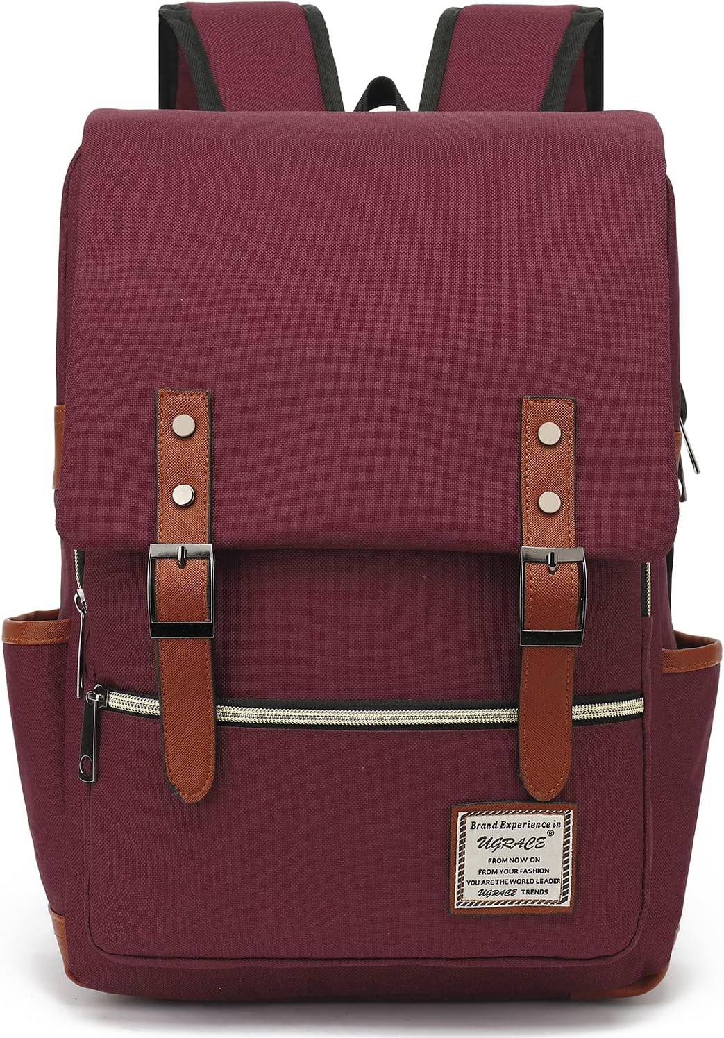 UGRACE Slim Business Laptop Backpack Elegant Casual Daypacks Outdoor Sports Rucksack College Shoulder Bag for Men Women, Tear Resistant Unique Travelling Backpack Fits up to 15.6Inch Laptop in Green\u2026 - Image 8