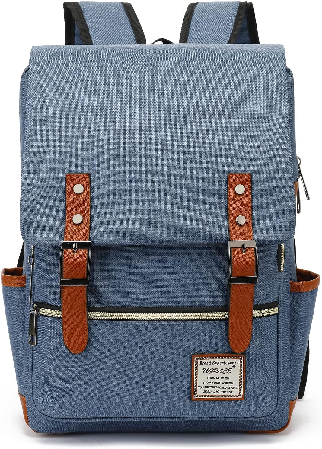 UGRACE Slim Business Laptop Backpack Elegant Casual Daypacks Outdoor Sports Rucksack College Shoulder Bag for Men Women, Tear Resistant Unique Travelling Backpack Fits up to 15.6Inch Laptop in Green\u2026 - Image 9