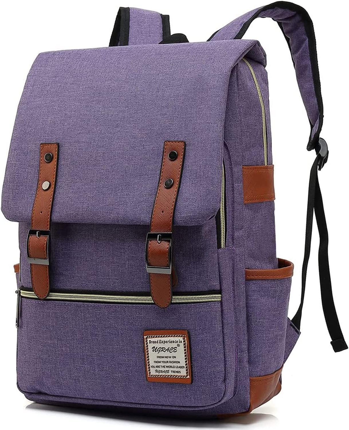 UGRACE Slim Business Laptop Backpack Elegant Casual Daypacks Outdoor Sports Rucksack College Shoulder Bag for Men Women, Tear Resistant Unique Travelling Backpack Fits up to 15.6Inch Laptop in Green\u2026 - Image 10