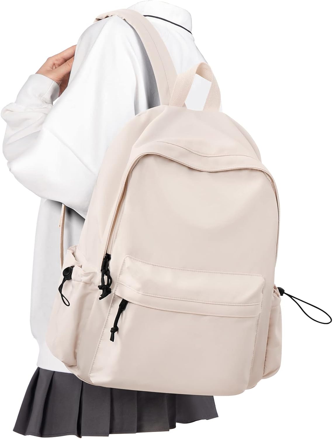 VECAVE School Backpack Black Waterproof Bookbag Casual Lightweight Travel Rucksack Daypack Backpacks for Men Women College High School Bags backpack for Boys Girls Teens - Image 16