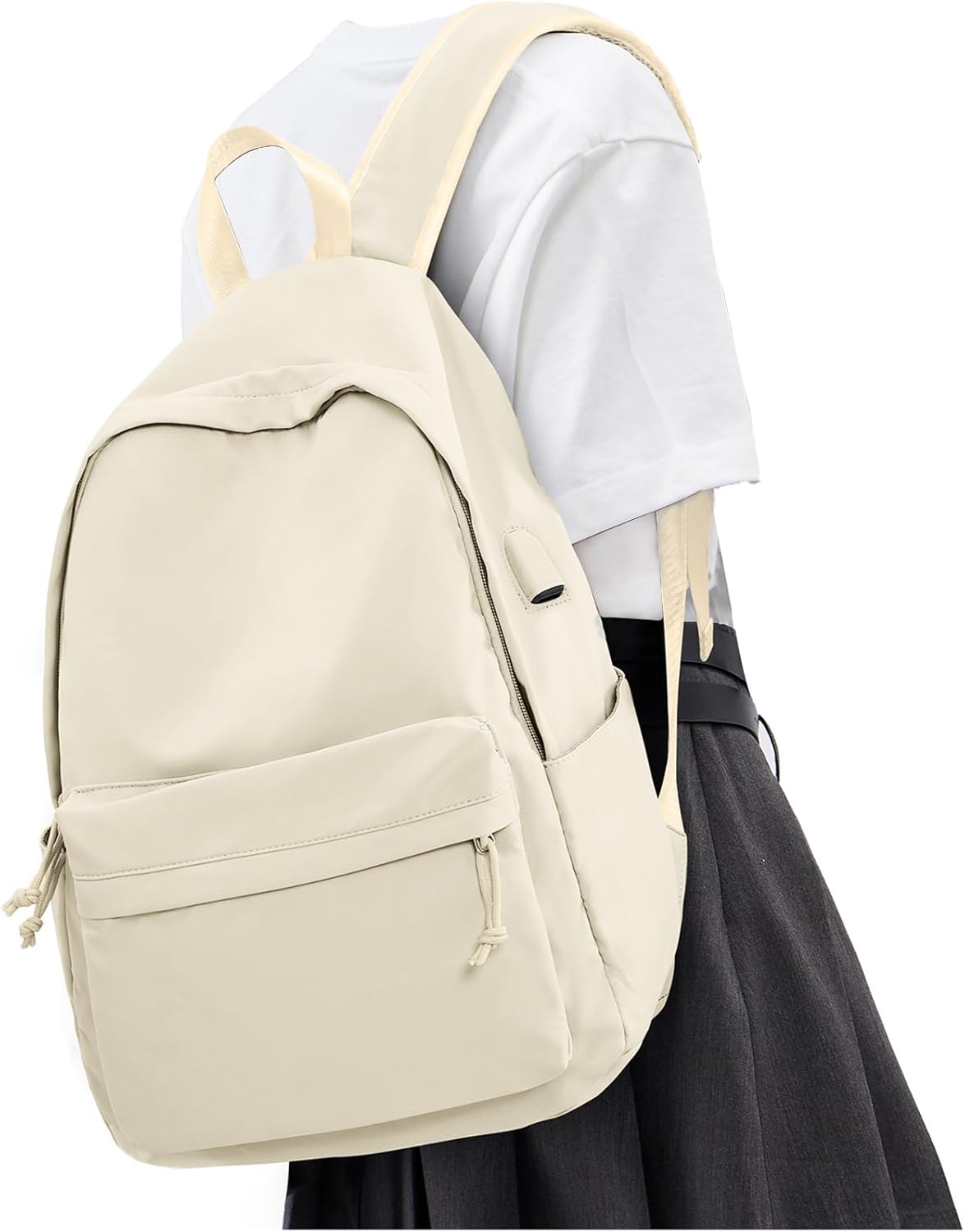 VECAVE School Backpack Black Waterproof Bookbag Casual Lightweight Travel Rucksack Daypack Backpacks for Men Women College High School Bags backpack for Boys Girls Teens - Image 27