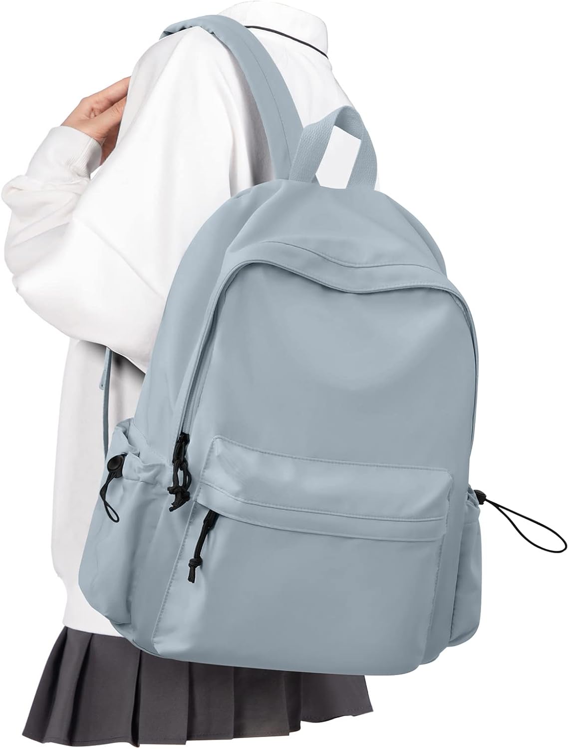 VECAVE School Backpack Black Waterproof Bookbag Casual Lightweight Travel Rucksack Daypack Backpacks for Men Women College High School Bags backpack for Boys Girls Teens - Image 20