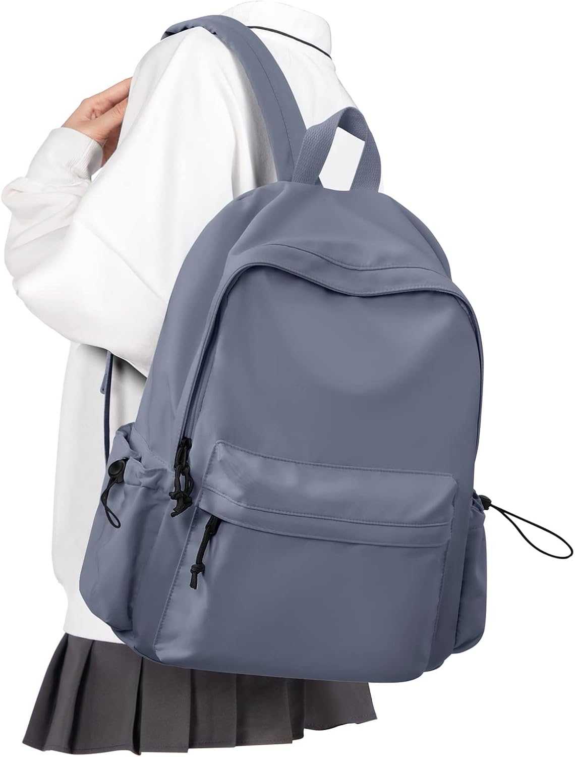 VECAVE School Backpack Black Waterproof Bookbag Casual Lightweight Travel Rucksack Daypack Backpacks for Men Women College High School Bags backpack for Boys Girls Teens - Image 17
