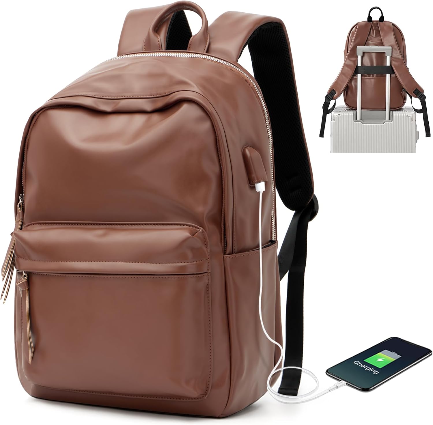 VECAVE School Backpack Black Waterproof Bookbag Casual Lightweight Travel Rucksack Daypack Backpacks for Men Women College High School Bags backpack for Boys Girls Teens - Image 13