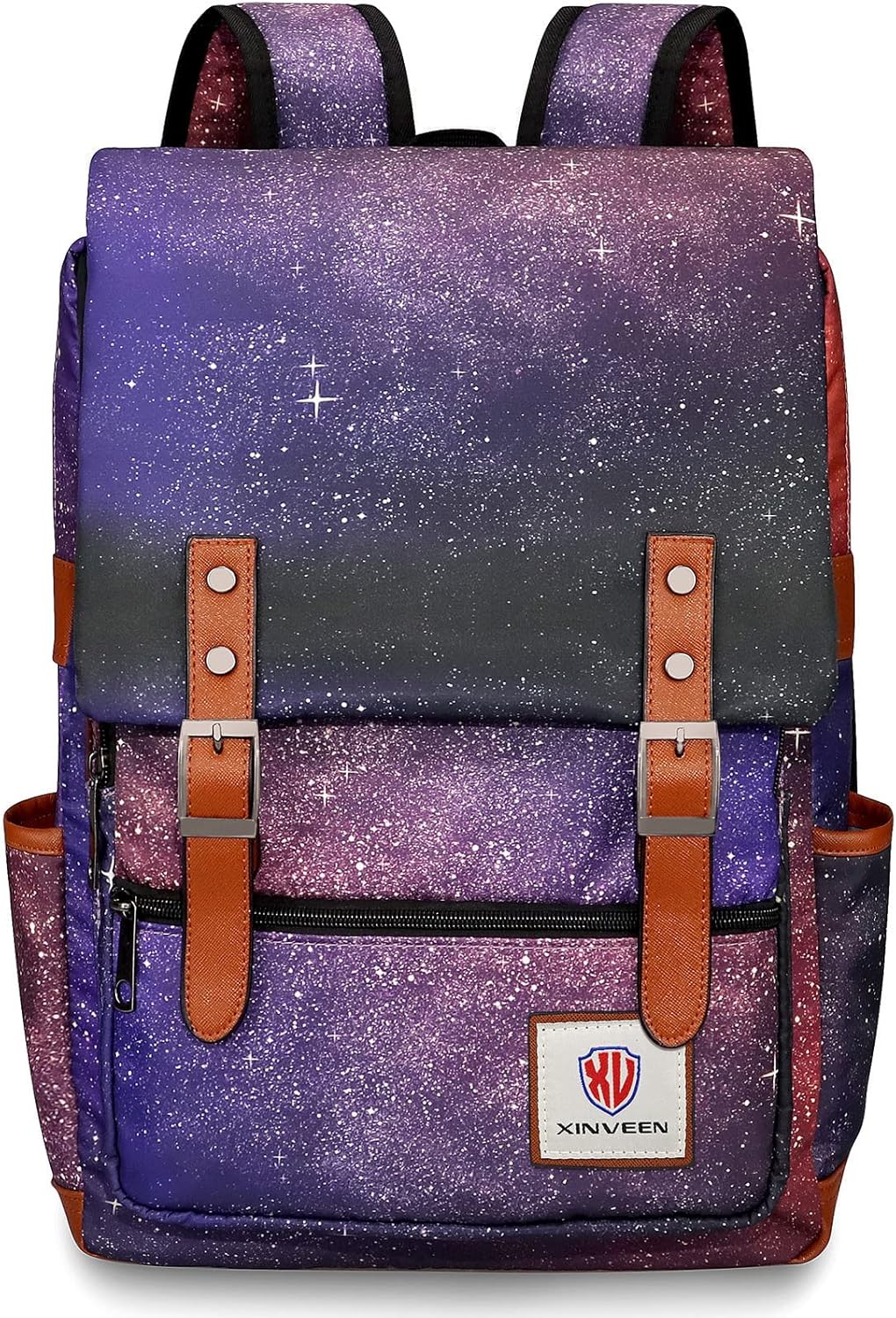 Vintage Laptop Backpack, Xinveen College School Backpack Travel Daypack Casual Business Rucksack - Image 7