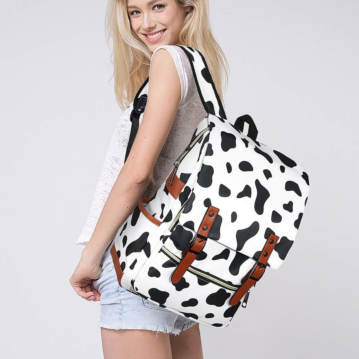 Vintage Laptop Backpack, Xinveen College School Backpack Travel Daypack Casual Business Rucksack - Image 2