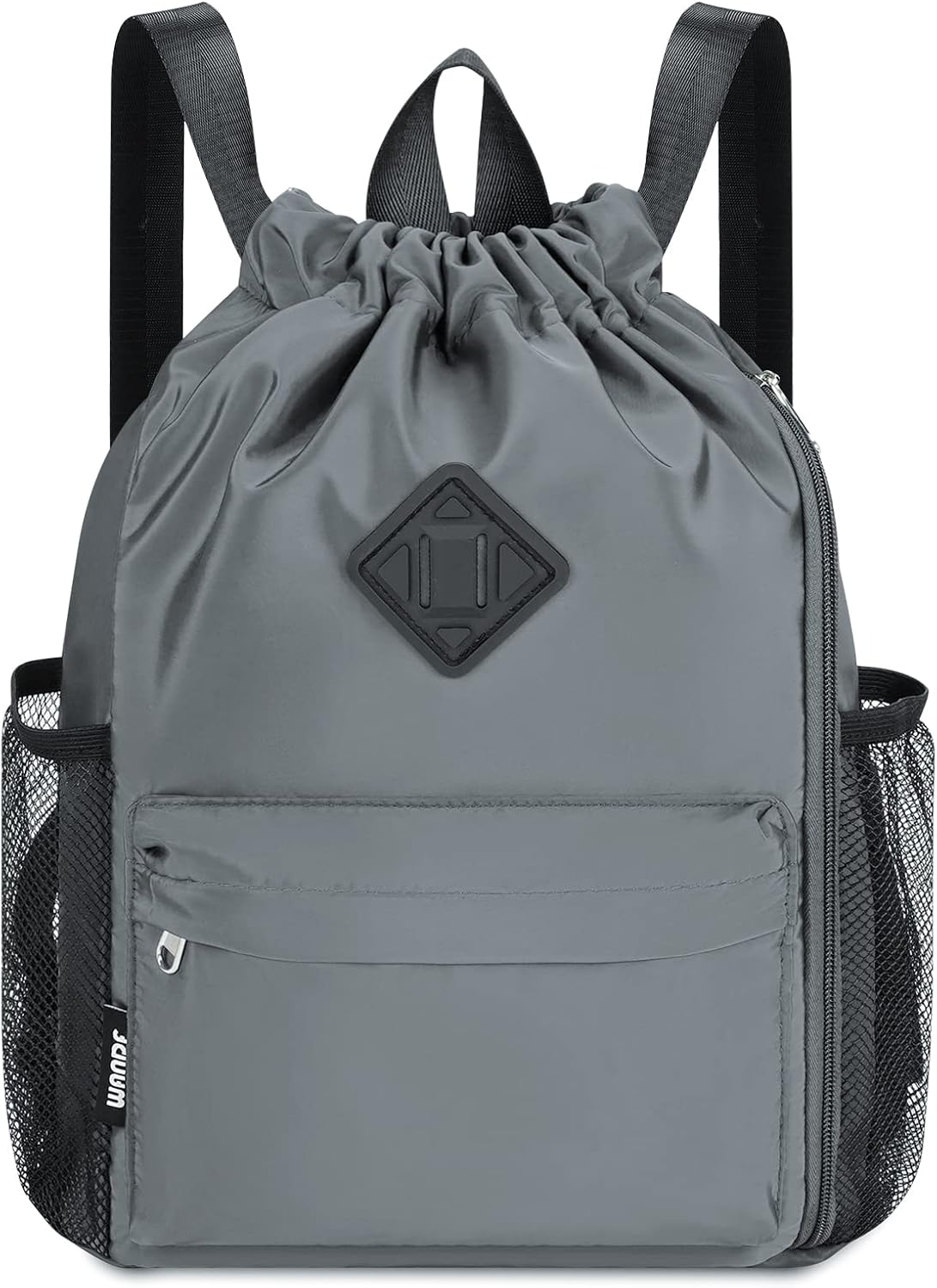 WANDF Drawstring Backpack Sports Gym Bag with Shoes Compartment, Water-Resistant String Backpack Cinch for Women Men (Large,Mint green) - Image 18