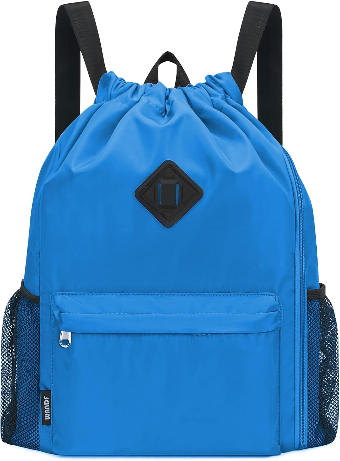 WANDF Drawstring Backpack Sports Gym Bag with Shoes Compartment, Water-Resistant String Backpack Cinch for Women Men (Large,Mint green) - Image 9