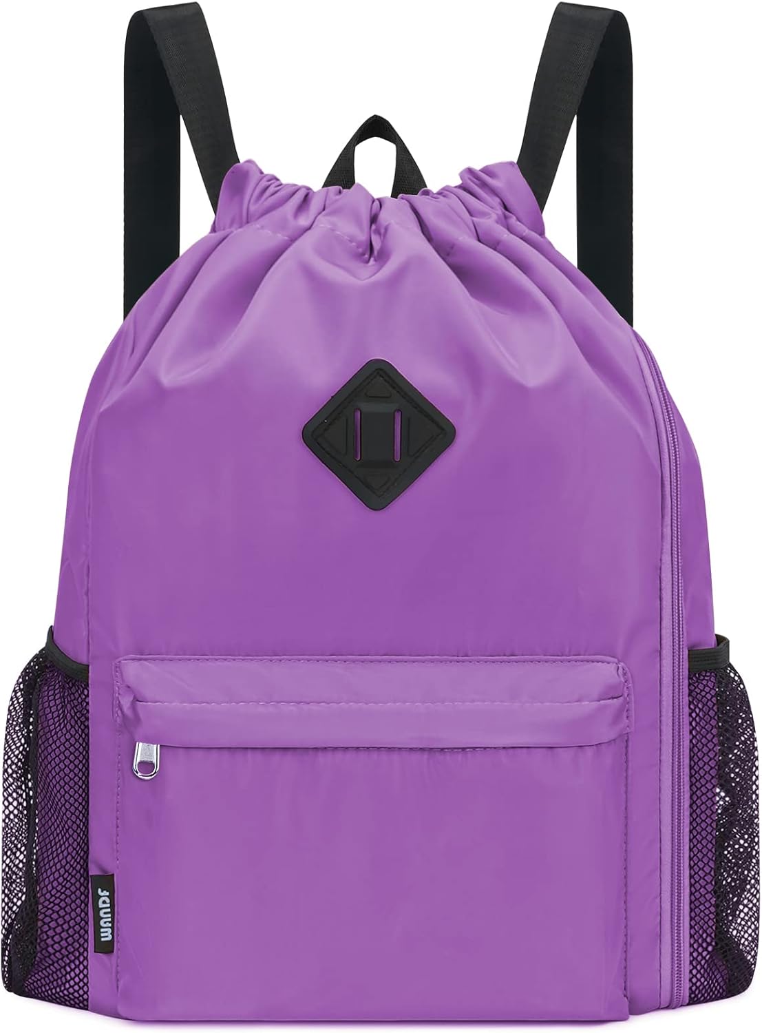 WANDF Drawstring Backpack Sports Gym Bag with Shoes Compartment, Water-Resistant String Backpack Cinch for Women Men (Large,Mint green) - Image 20