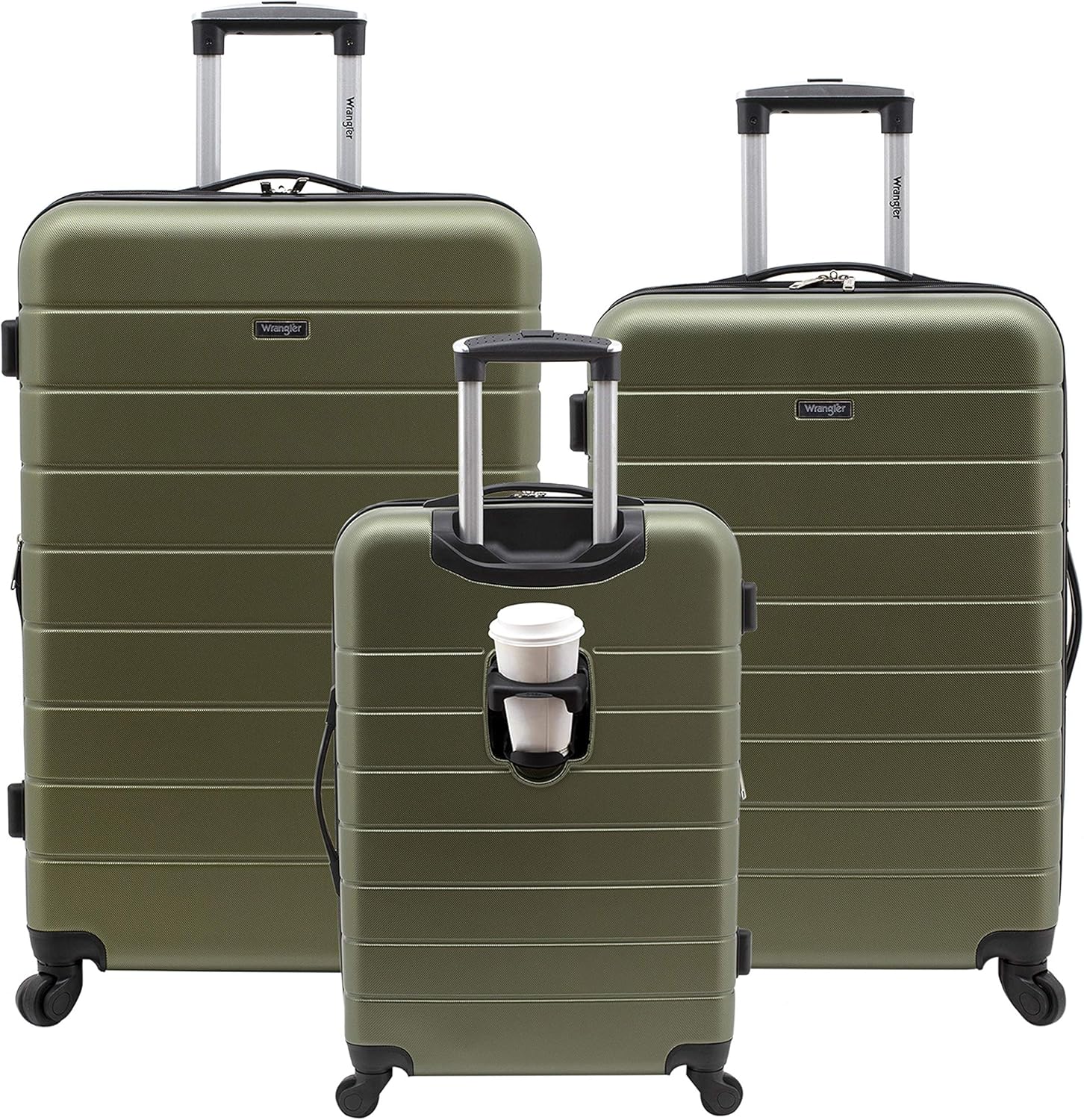 Wrangler 20" Smart Spinner Carry-On Luggage With Usb Charging Port ,Black - Image 15