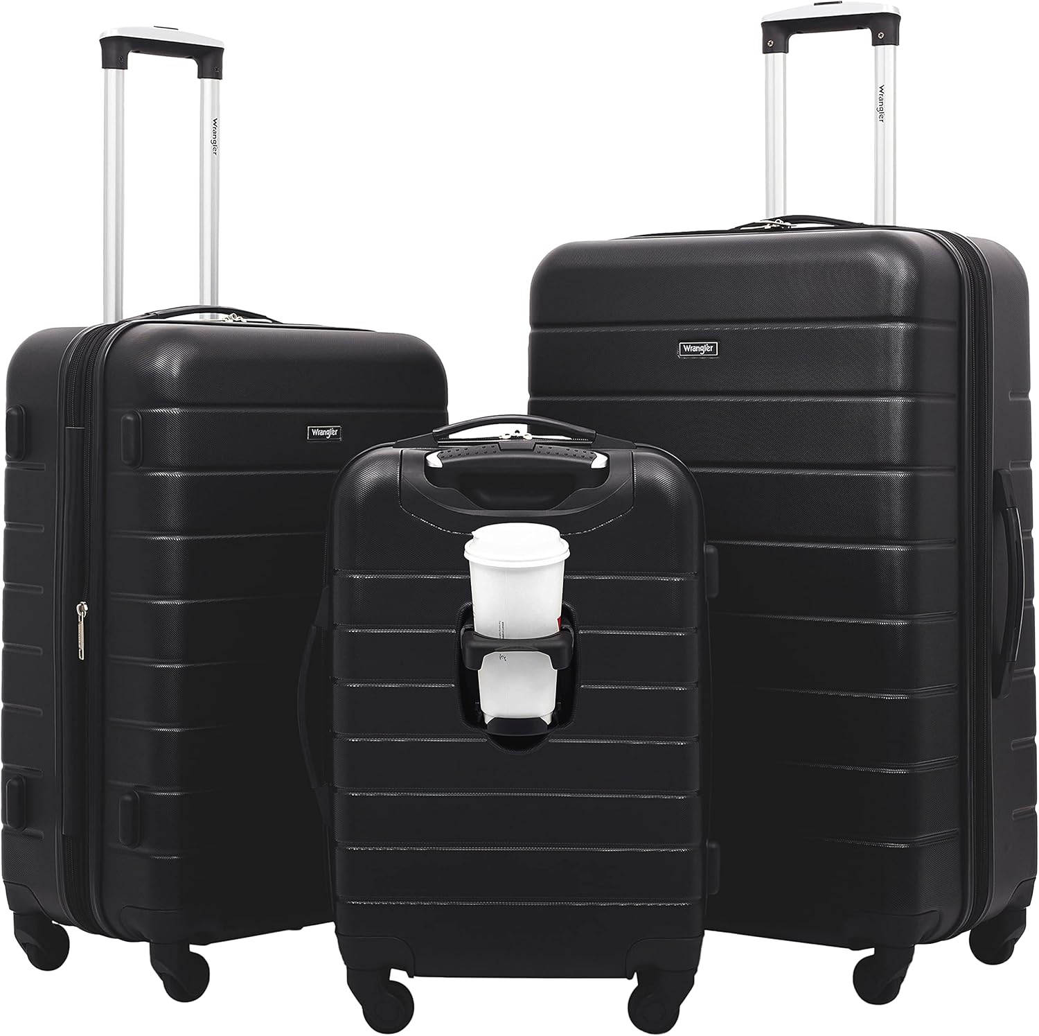 Wrangler 20" Smart Spinner Carry-On Luggage With Usb Charging Port ,Black - Image 17