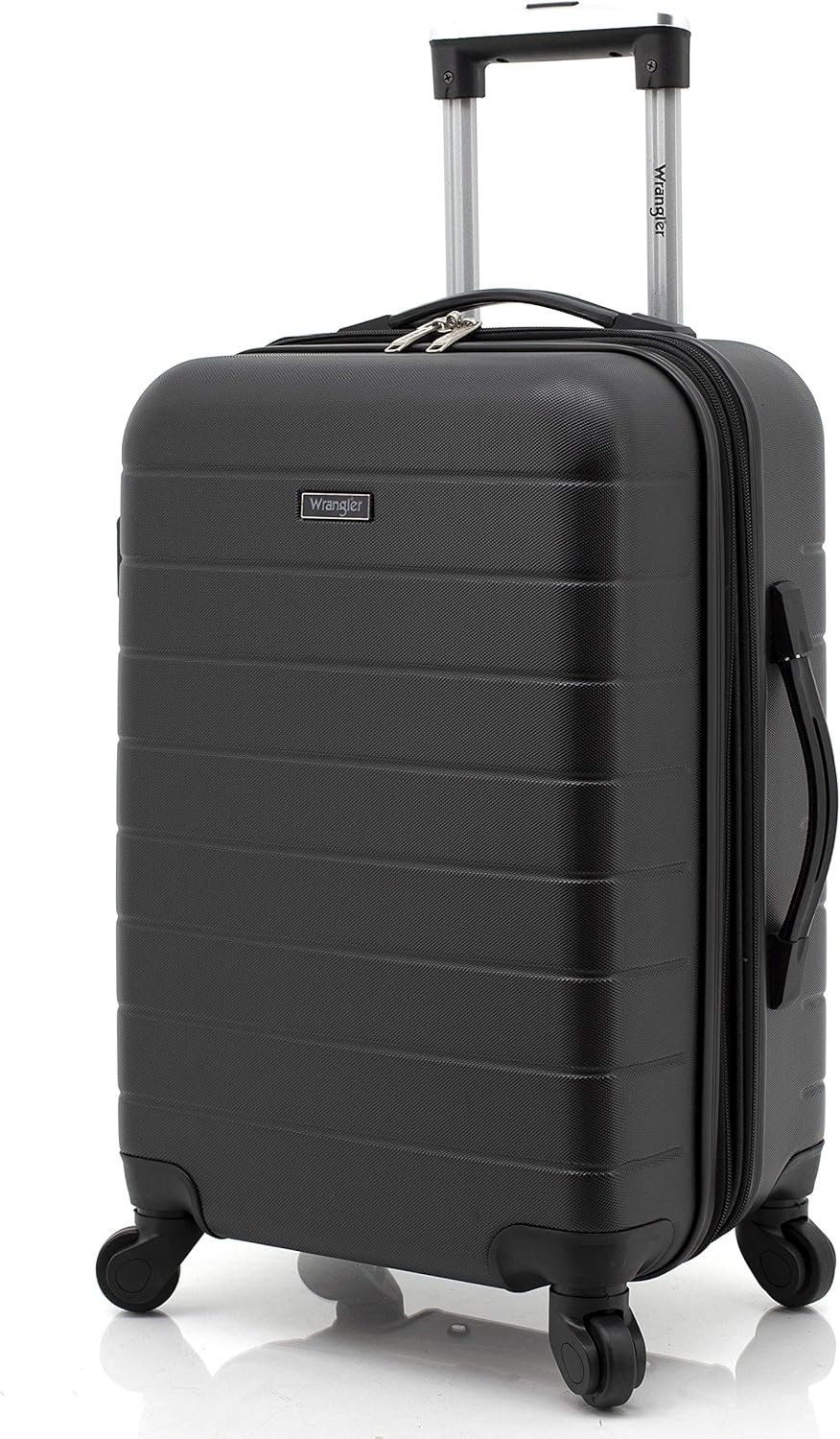 Wrangler 20" Smart Spinner Carry-On Luggage With Usb Charging Port ,Black - Image 5