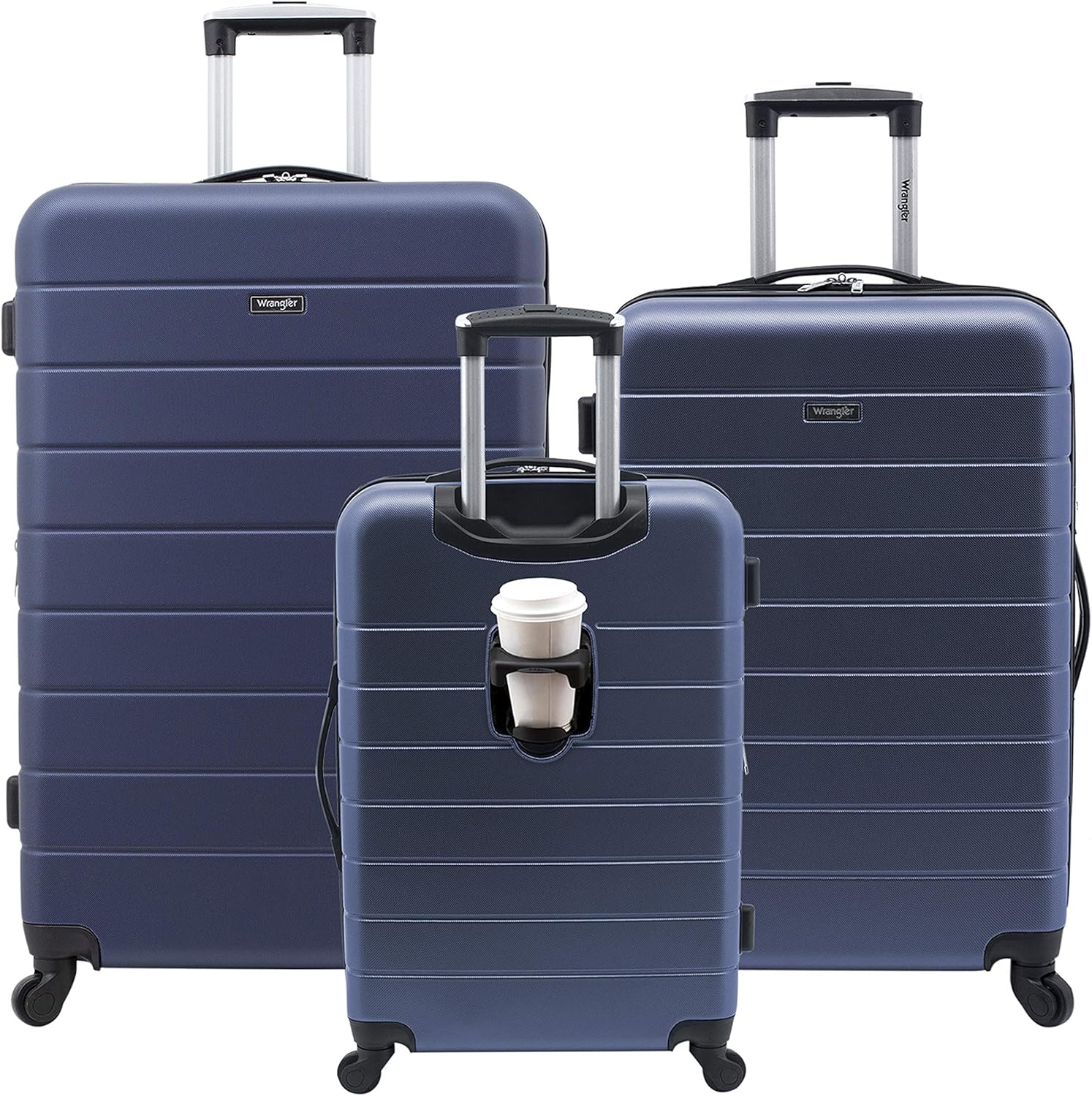 Wrangler 20" Smart Spinner Carry-On Luggage With Usb Charging Port ,Black - Image 18