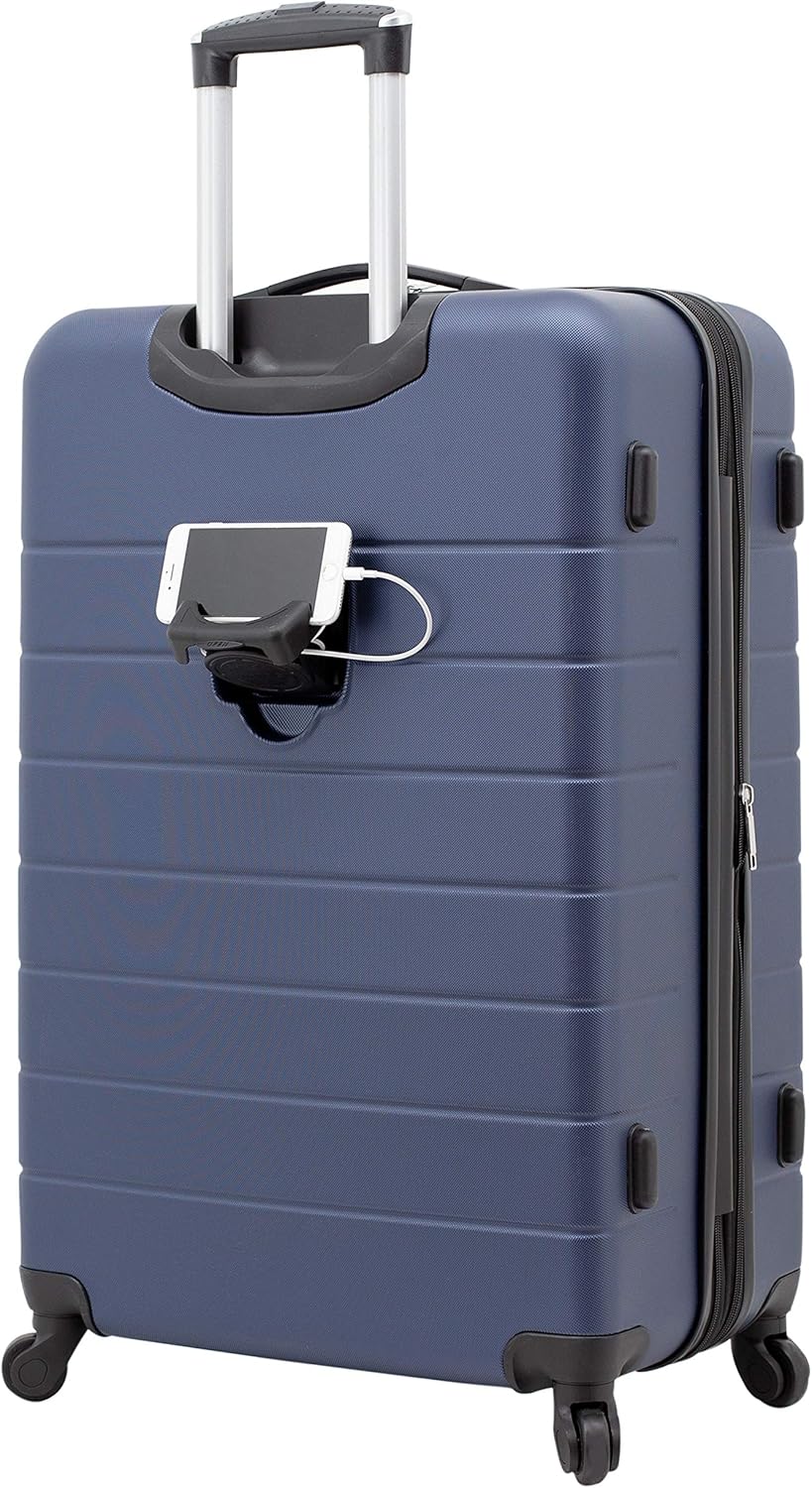 Wrangler 20" Smart Spinner Carry-On Luggage With Usb Charging Port ,Black - Image 10