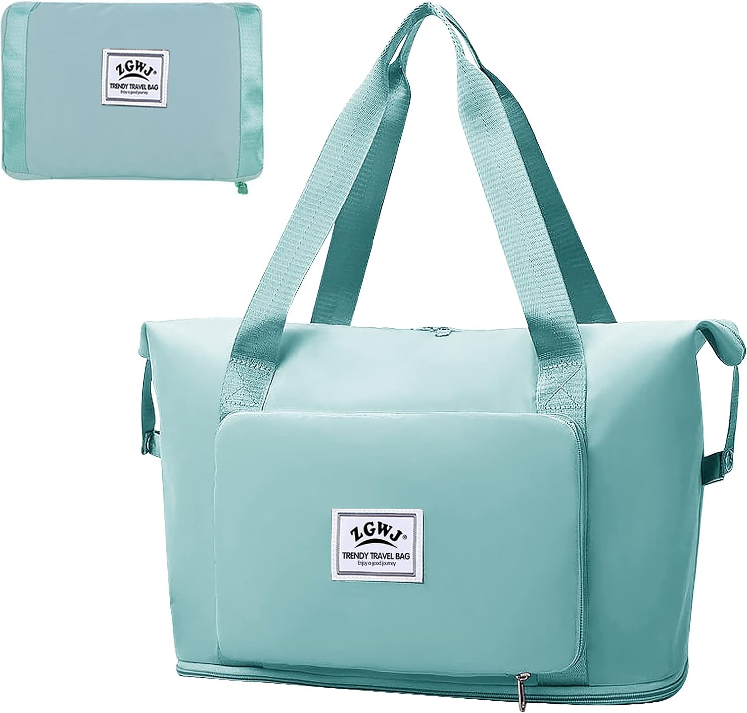 ZGWJ Travel Duffed Tote Bag, Waterproof Fold-able and Expandable Weekender Bag for Swim Sports Gym Bag - Image 21